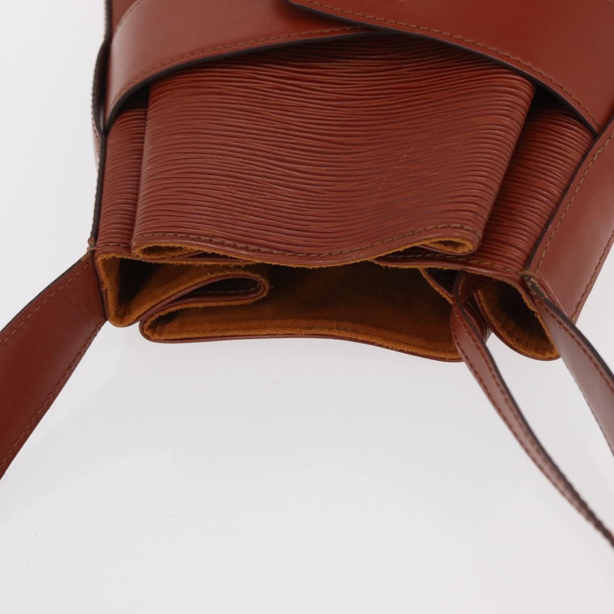 LOUIS VUITTON Epi Sac Depaule GM Shoulder Bag Brown M80193 LV Auth 159681