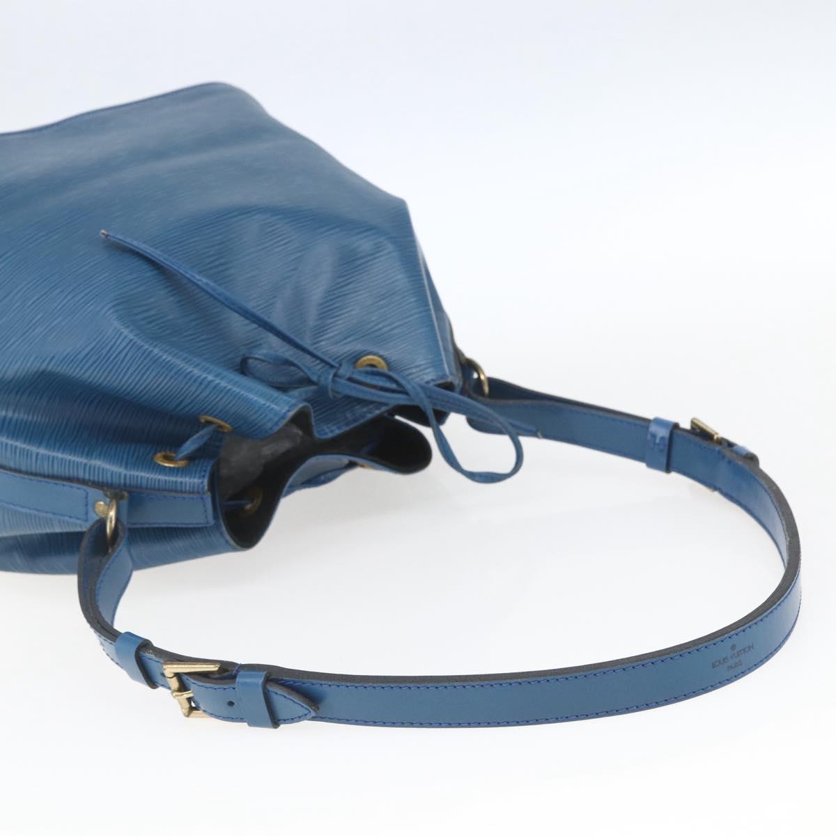 LOUIS VUITTON Epi Petit Noe Shoulder Bag Blue M44105 LV Auth 159682