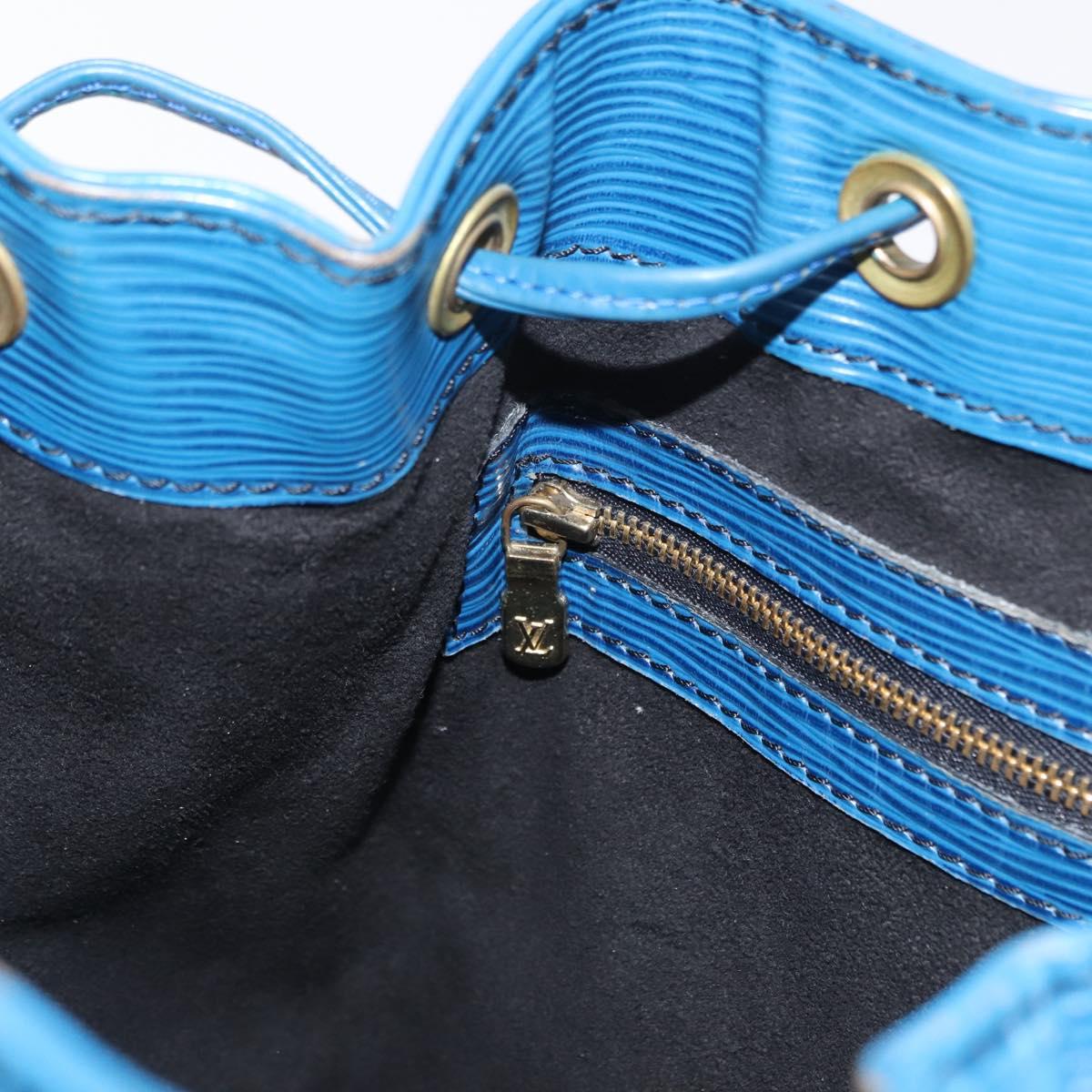 LOUIS VUITTON Epi Petit Noe Shoulder Bag Blue M44105 LV Auth 159683