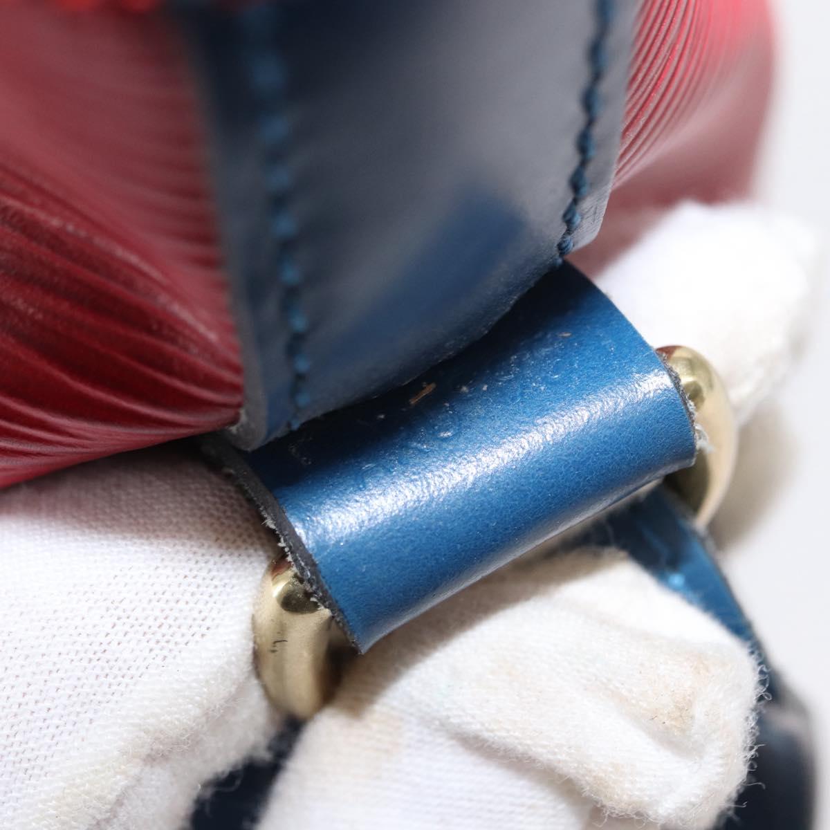 LOUIS VUITTON Epi Tricolor Noe Shoulder Bag Blue Red Green M44082 LV Auth 159684