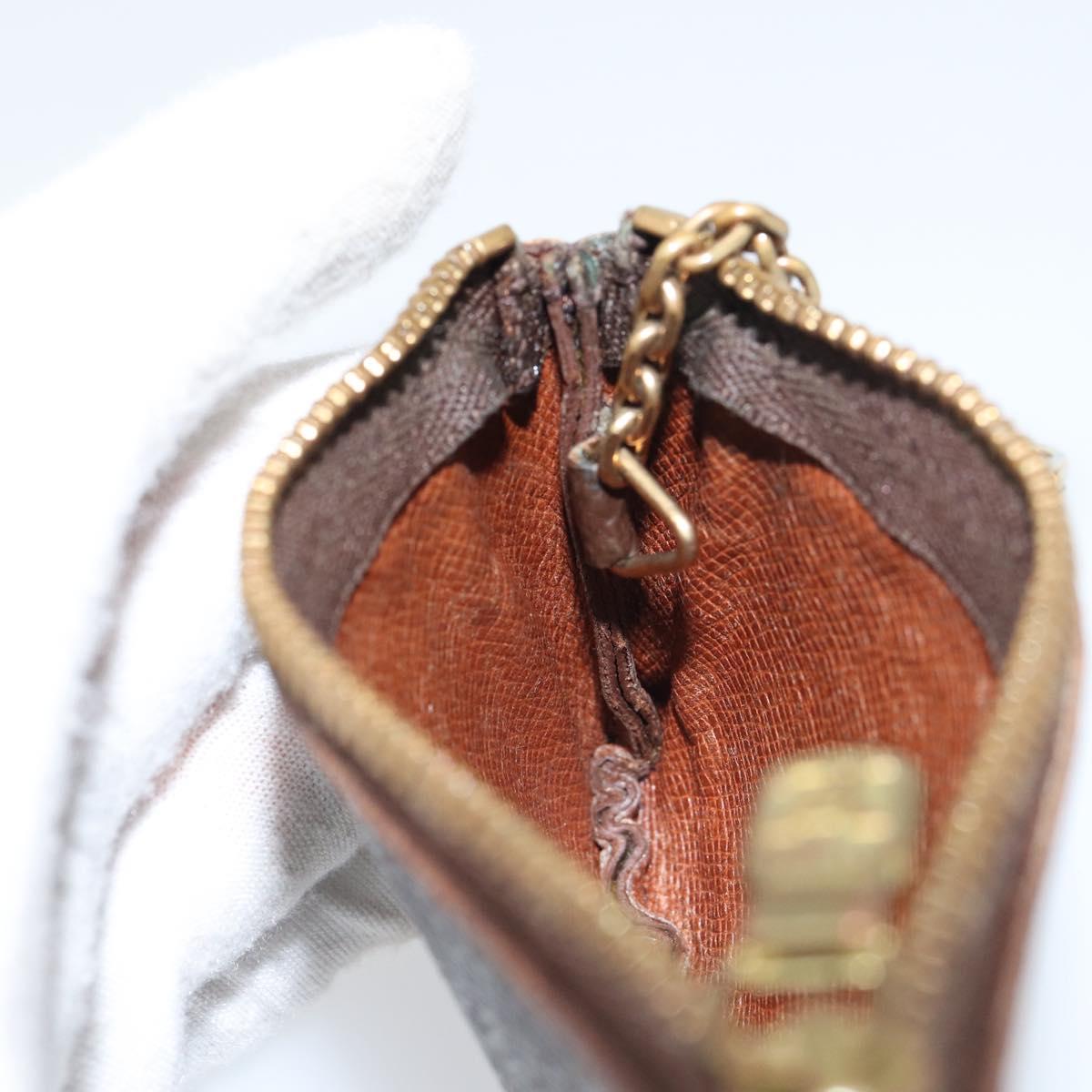 LOUIS VUITTON Monogram Pochette Cles Coin Purse M60033 LV Auth 159693