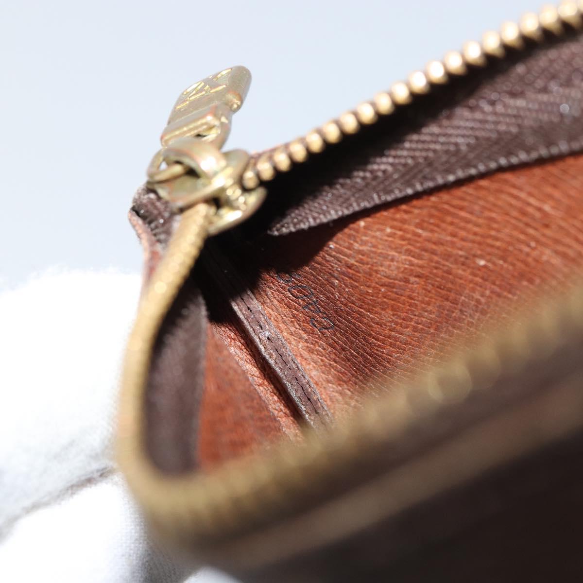 LOUIS VUITTON Monogram Pochette Cles Coin Purse M60033 LV Auth 159693