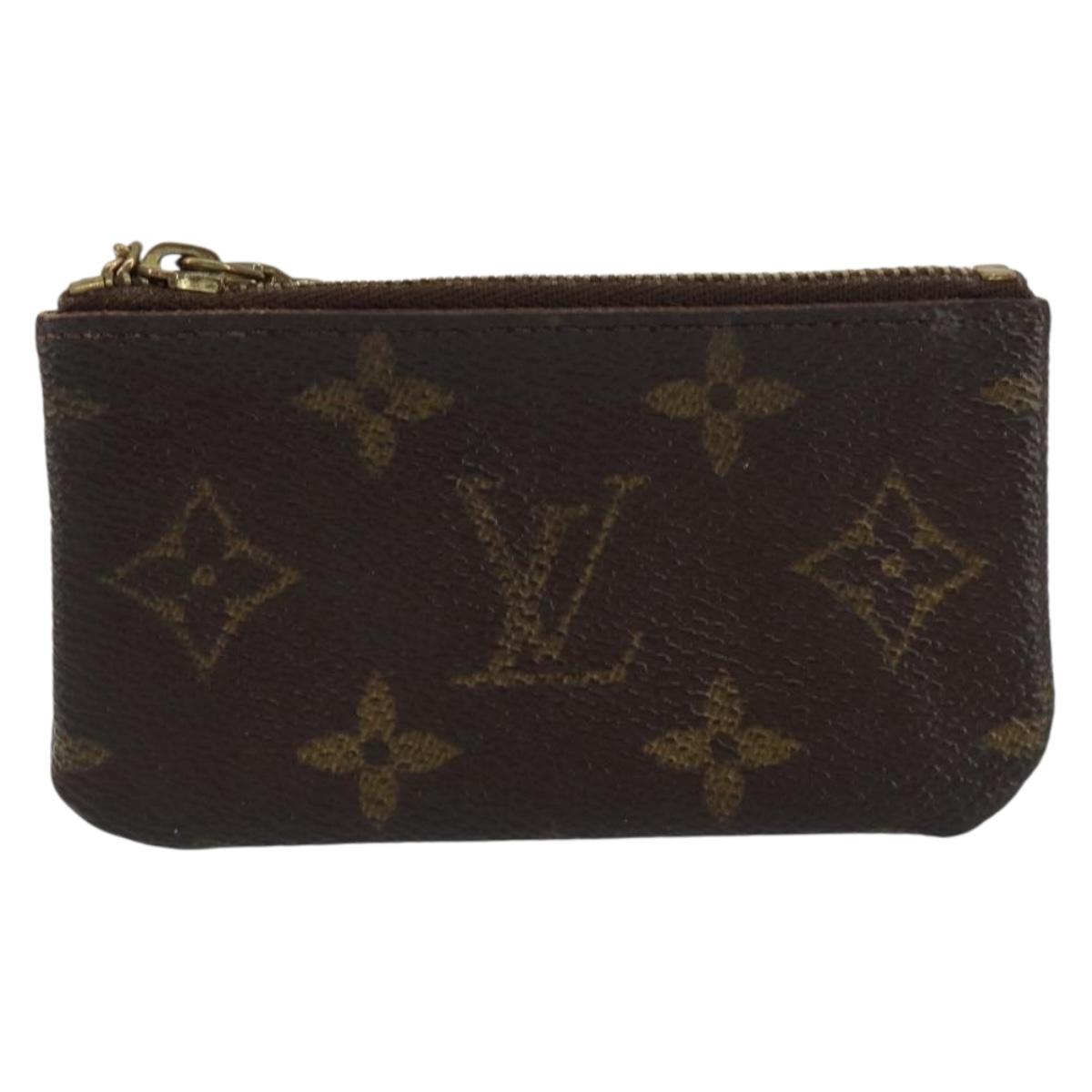 LOUIS VUITTON Monogram Pochette Cles Coin Purse M60033 LV Auth 159693