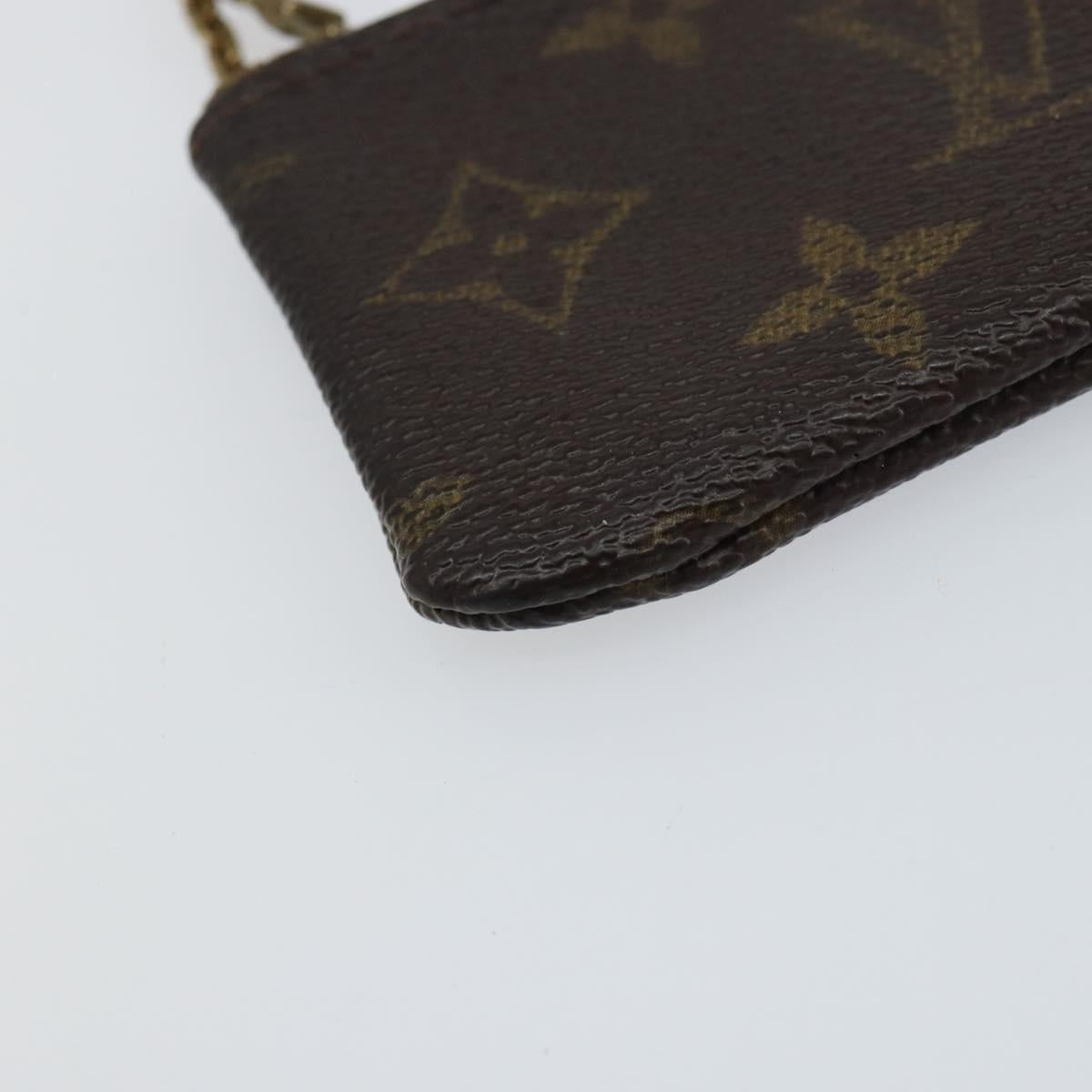 LOUIS VUITTON Monogram Pochette Cles Coin Purse M60033 LV Auth 159693
