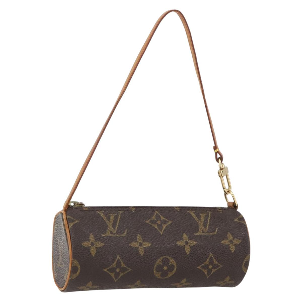 LOUIS VUITTON Monogram Papillon Pouch LV Auth 159697
