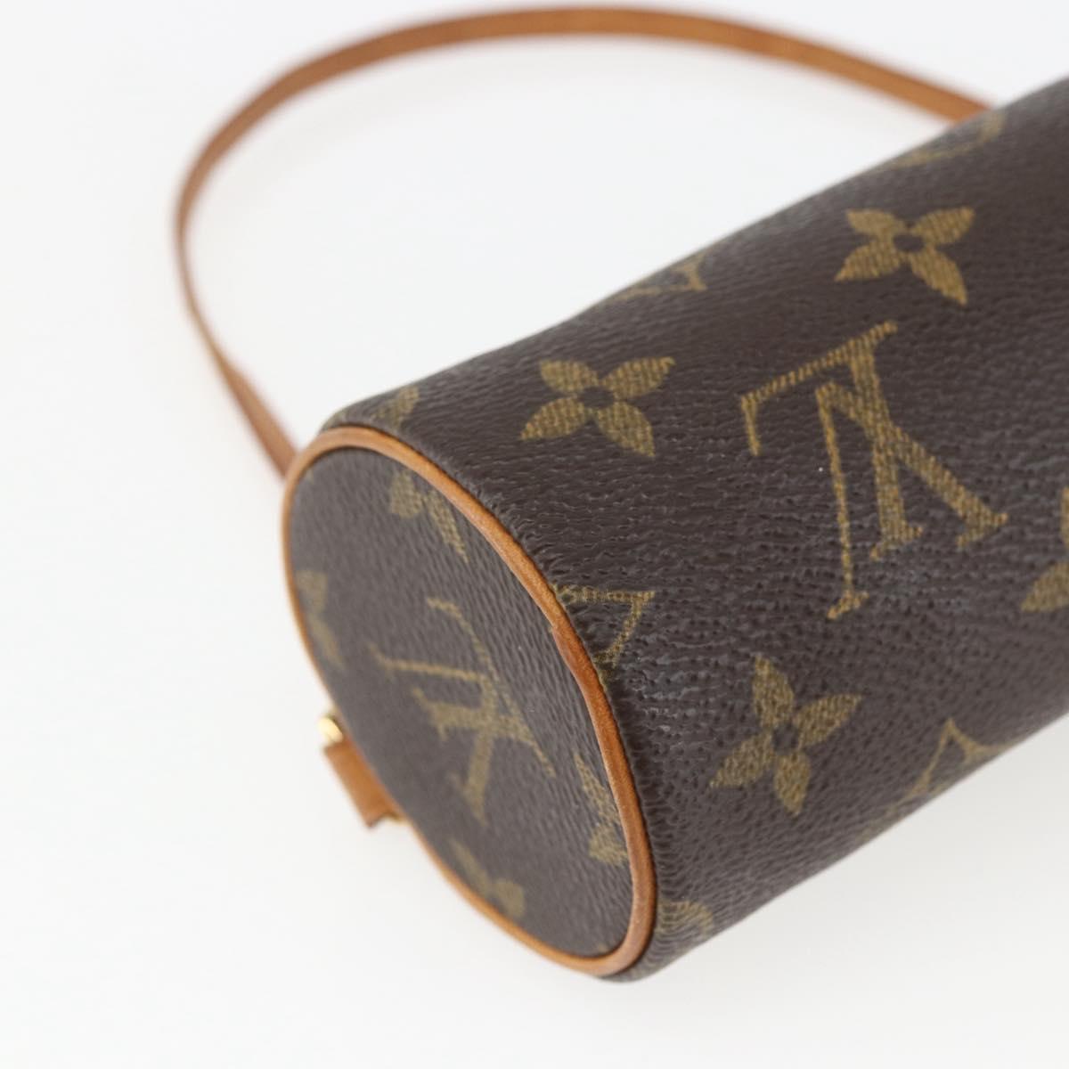 LOUIS VUITTON Monogram Papillon Pouch LV Auth 159697