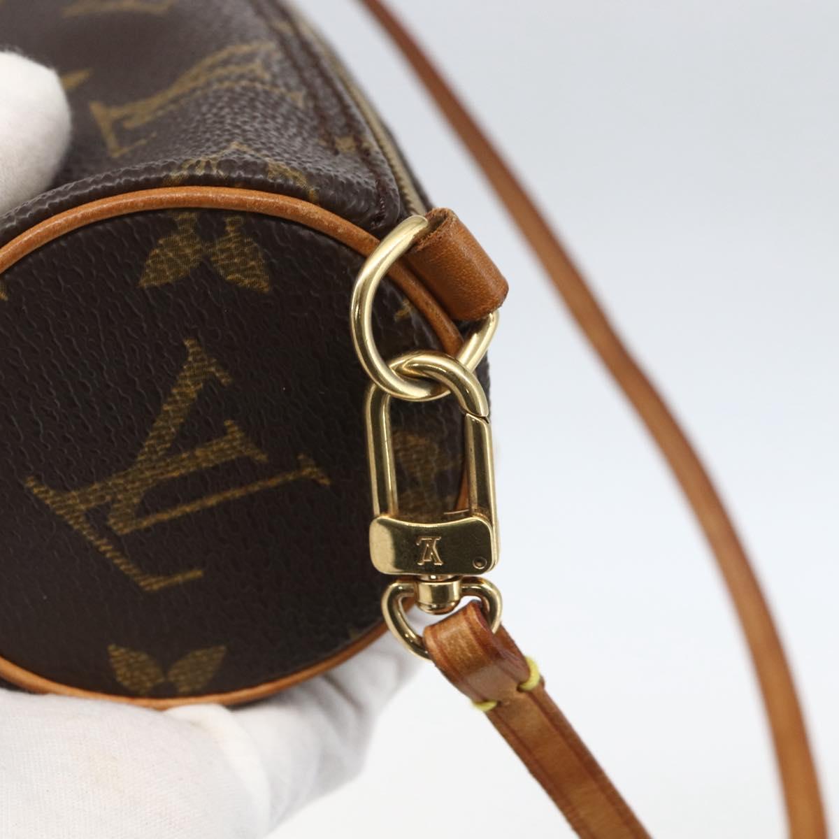 LOUIS VUITTON Monogram Papillon Pouch LV Auth 159697