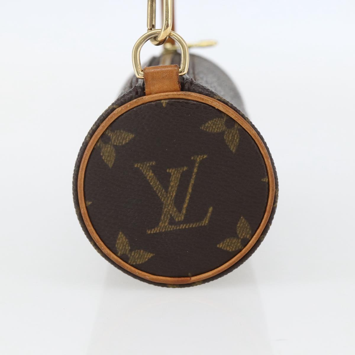 LOUIS VUITTON Monogram Papillon Pouch LV Auth 159697