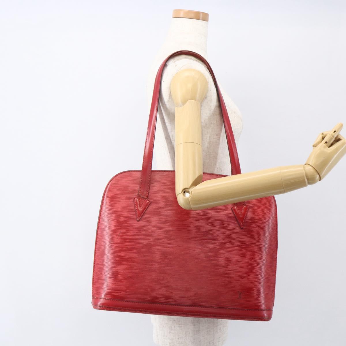 LOUIS VUITTON Epi Lussac Shoulder Bag Red M52287 LV Auth 159706
