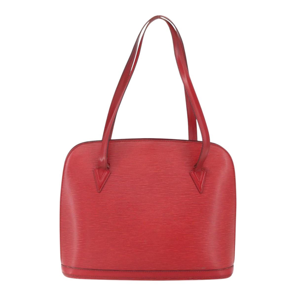 LOUIS VUITTON Epi Lussac Shoulder Bag Red M52287 LV Auth 159706