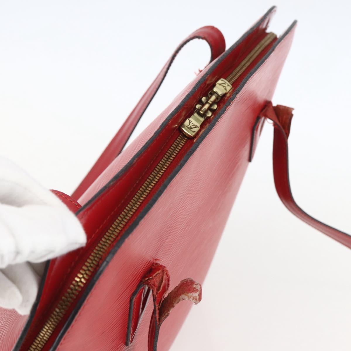 LOUIS VUITTON Epi Lussac Shoulder Bag Red M52287 LV Auth 159706