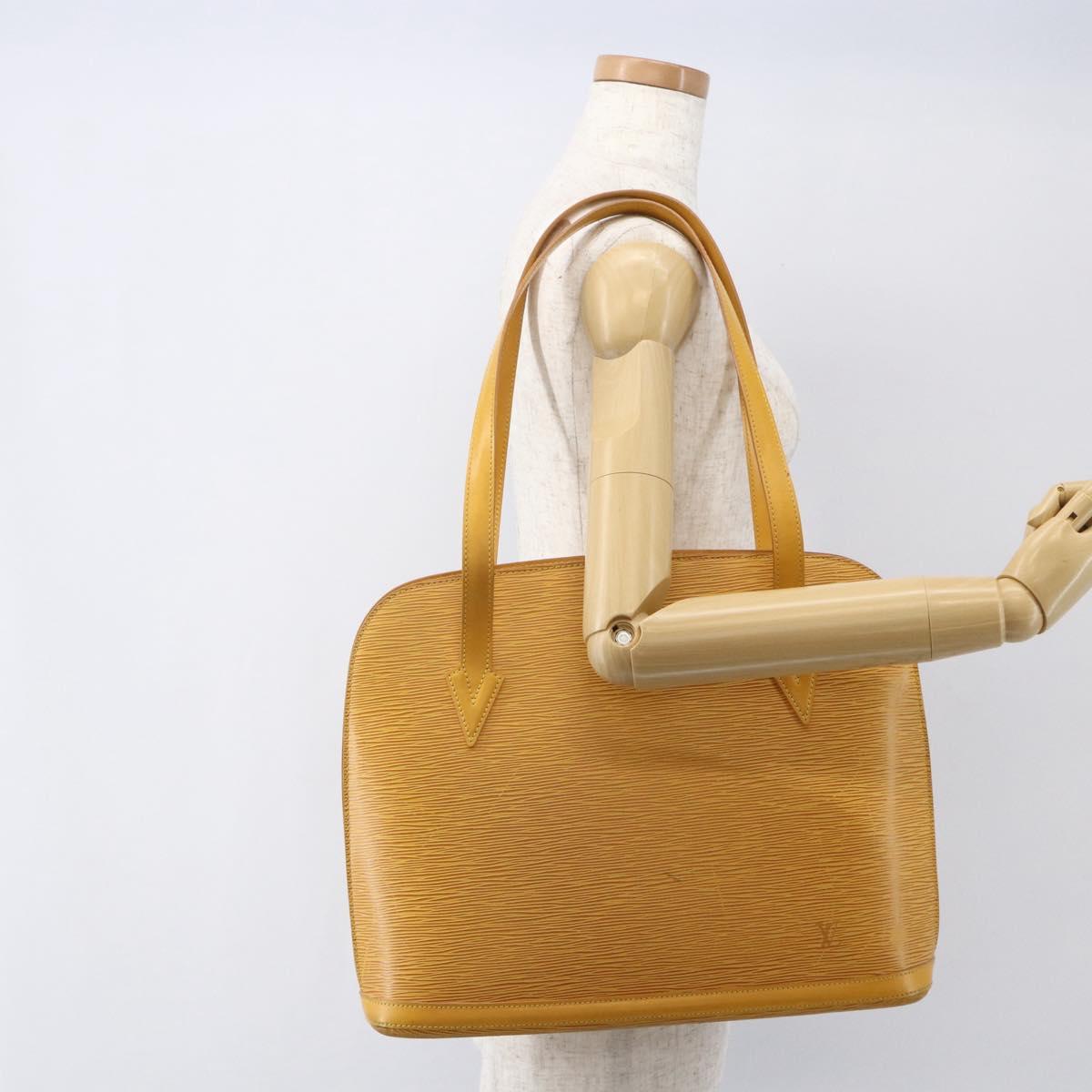 LOUIS VUITTON Epi Lussac Shoulder Bag Yellow M52289 LV Auth 159707