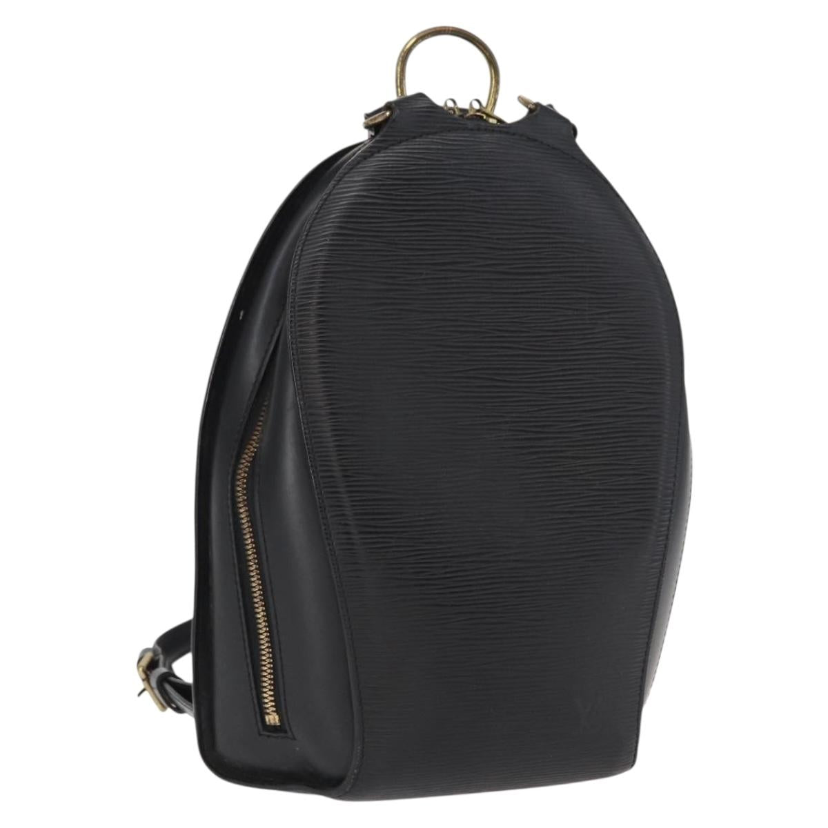LOUIS VUITTON Epi Mabillon Backpack Black M52232 LV Auth 159708
