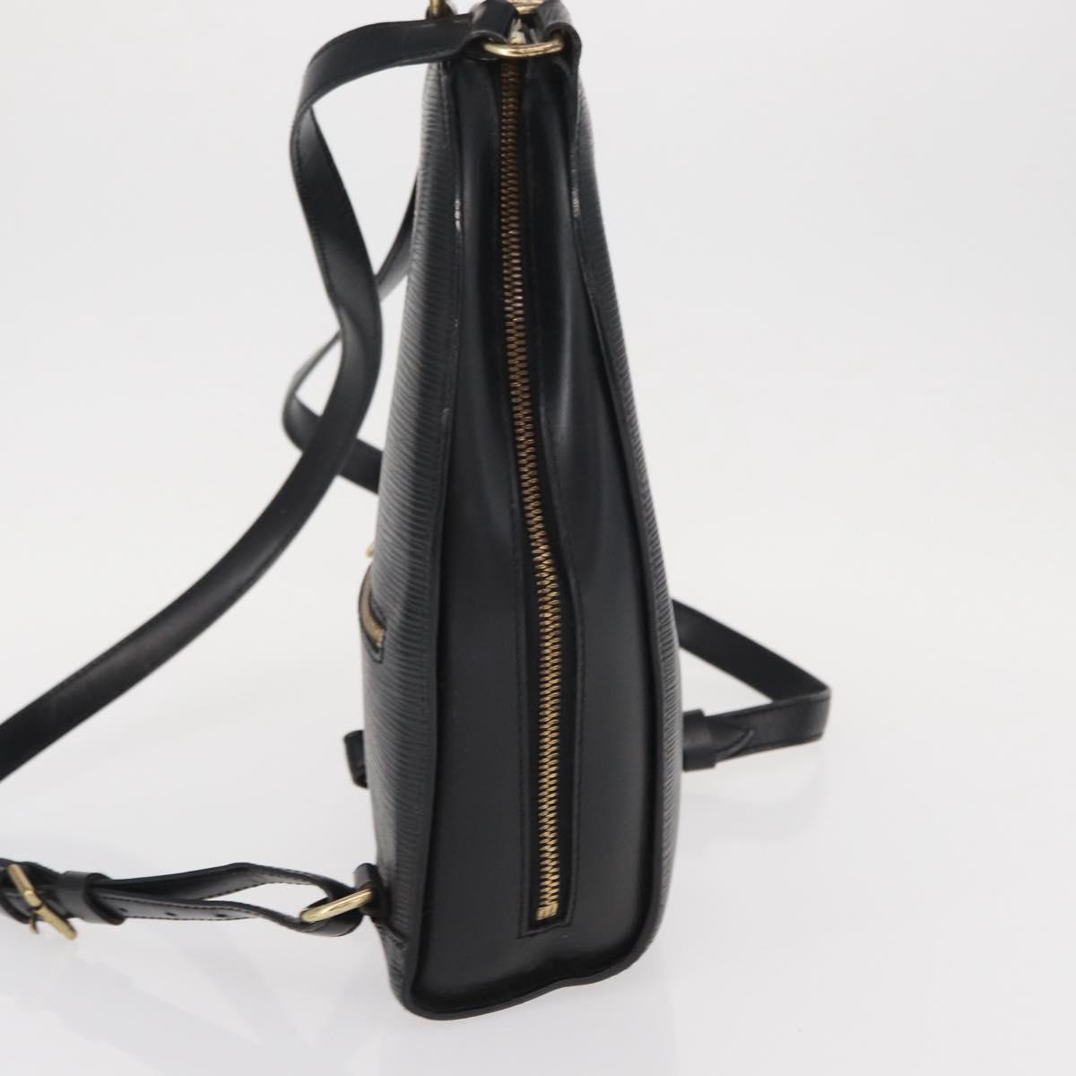LOUIS VUITTON Epi Mabillon Backpack Black M52232 LV Auth 159708