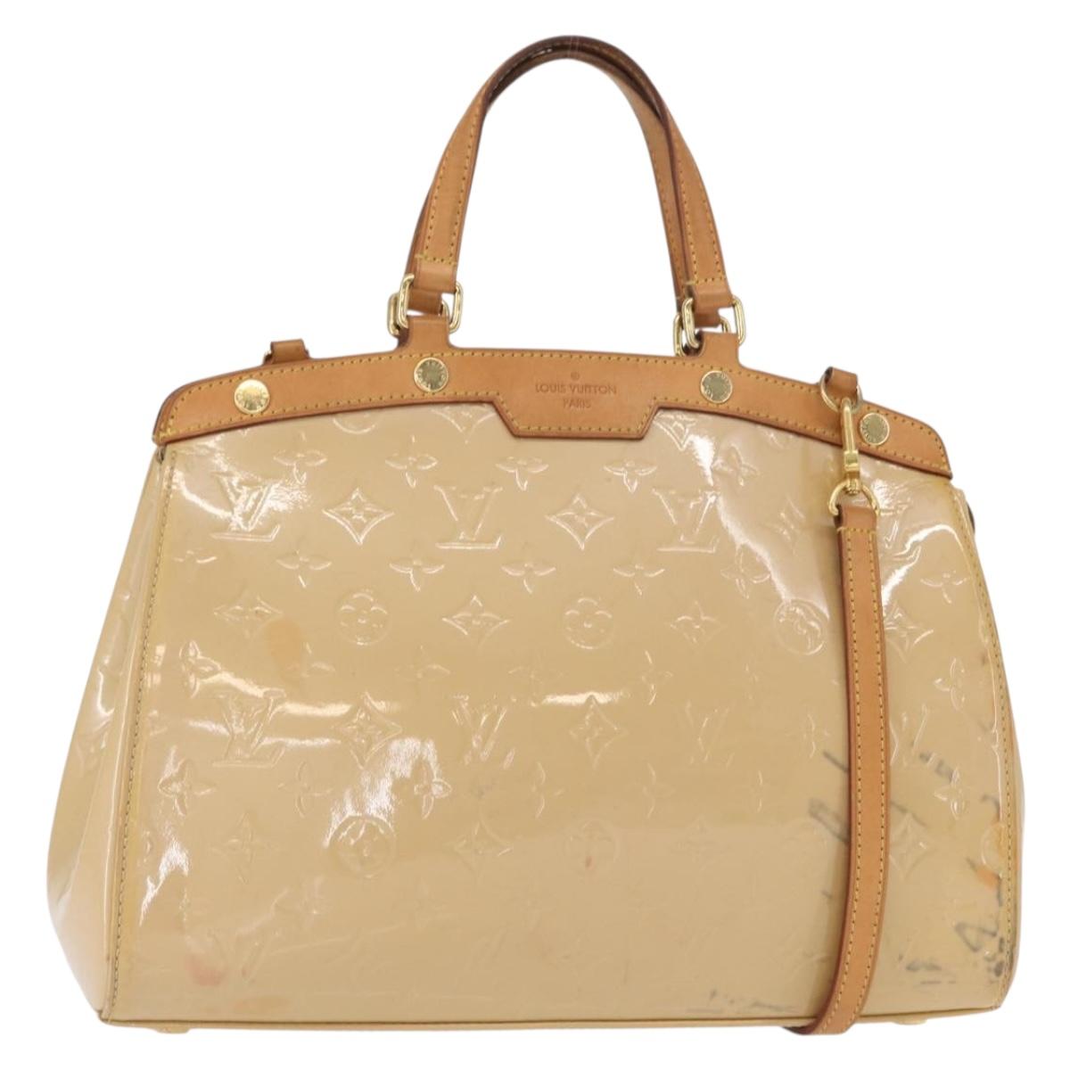 LOUIS VUITTON Vernis Blair MM Hand Bag 2way Rose Angelique M90068 LV Auth 159713