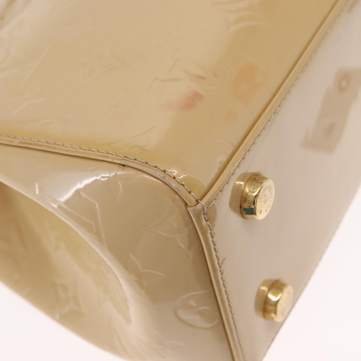 LOUIS VUITTON Vernis Blair MM Hand Bag 2way Rose Angelique M90068 LV Auth 159713