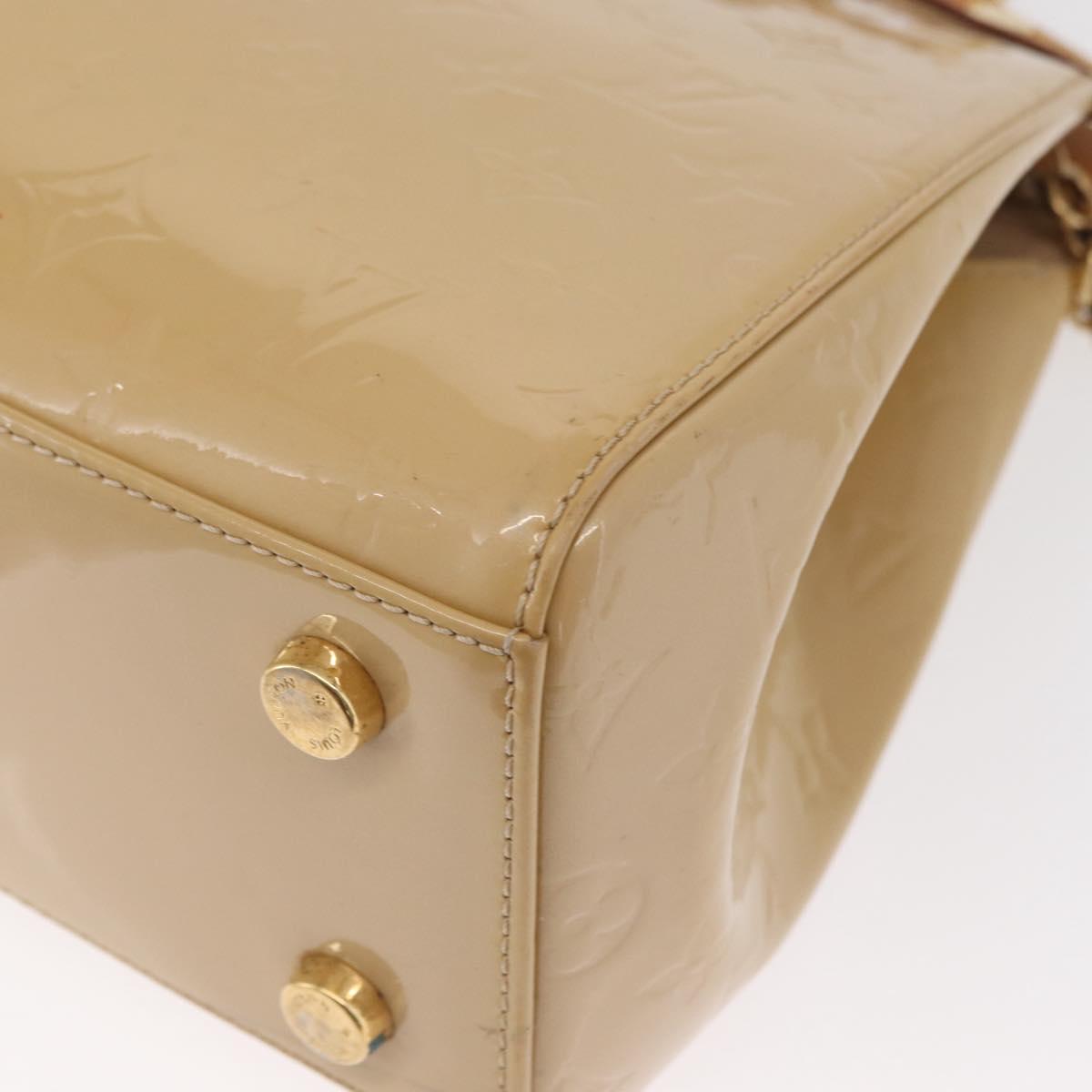 LOUIS VUITTON Vernis Blair MM Hand Bag 2way Rose Angelique M90068 LV Auth 159713