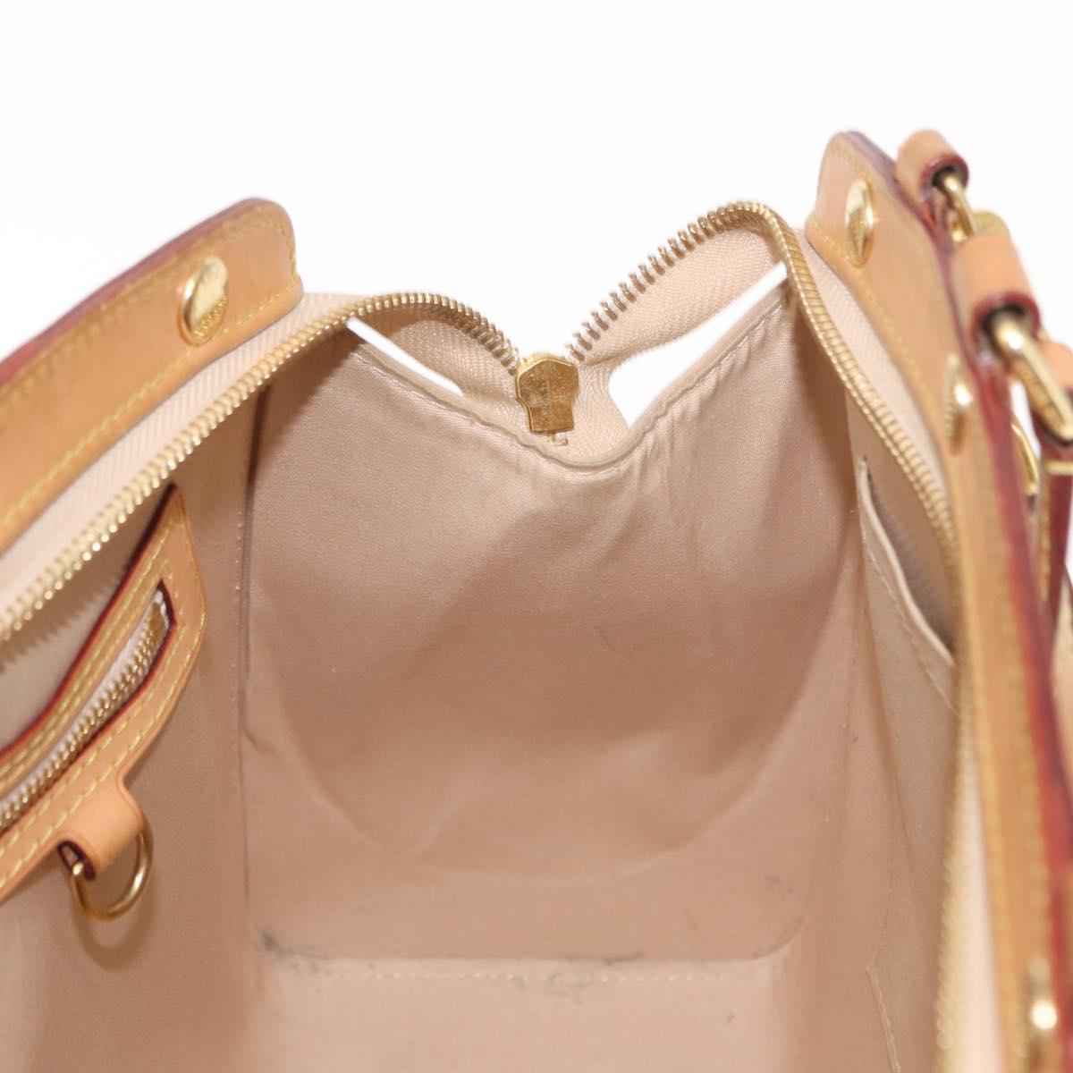 LOUIS VUITTON Vernis Blair MM Hand Bag 2way Rose Angelique M90068 LV Auth 159713