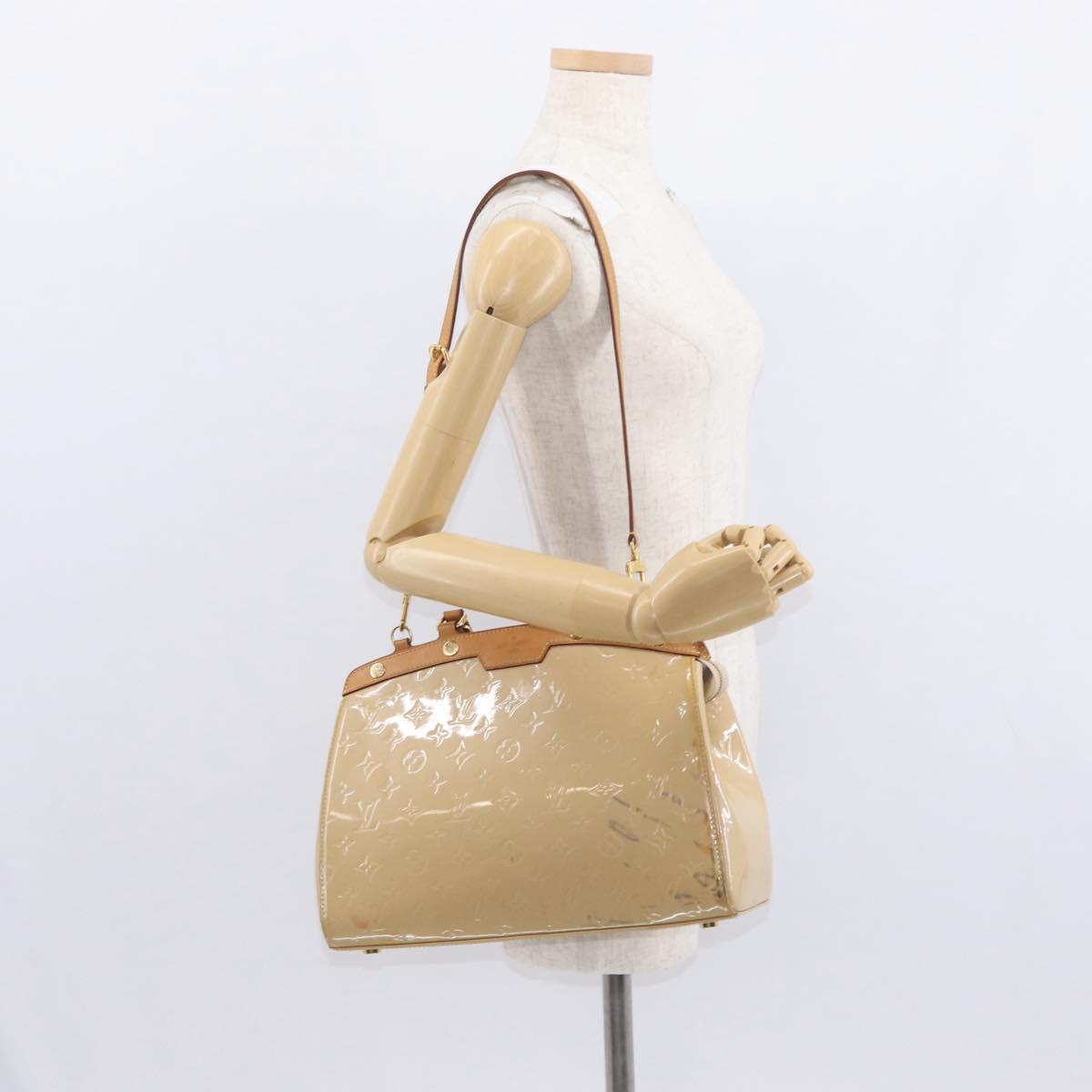 LOUIS VUITTON Vernis Blair MM Hand Bag 2way Rose Angelique M90068 LV Auth 159713