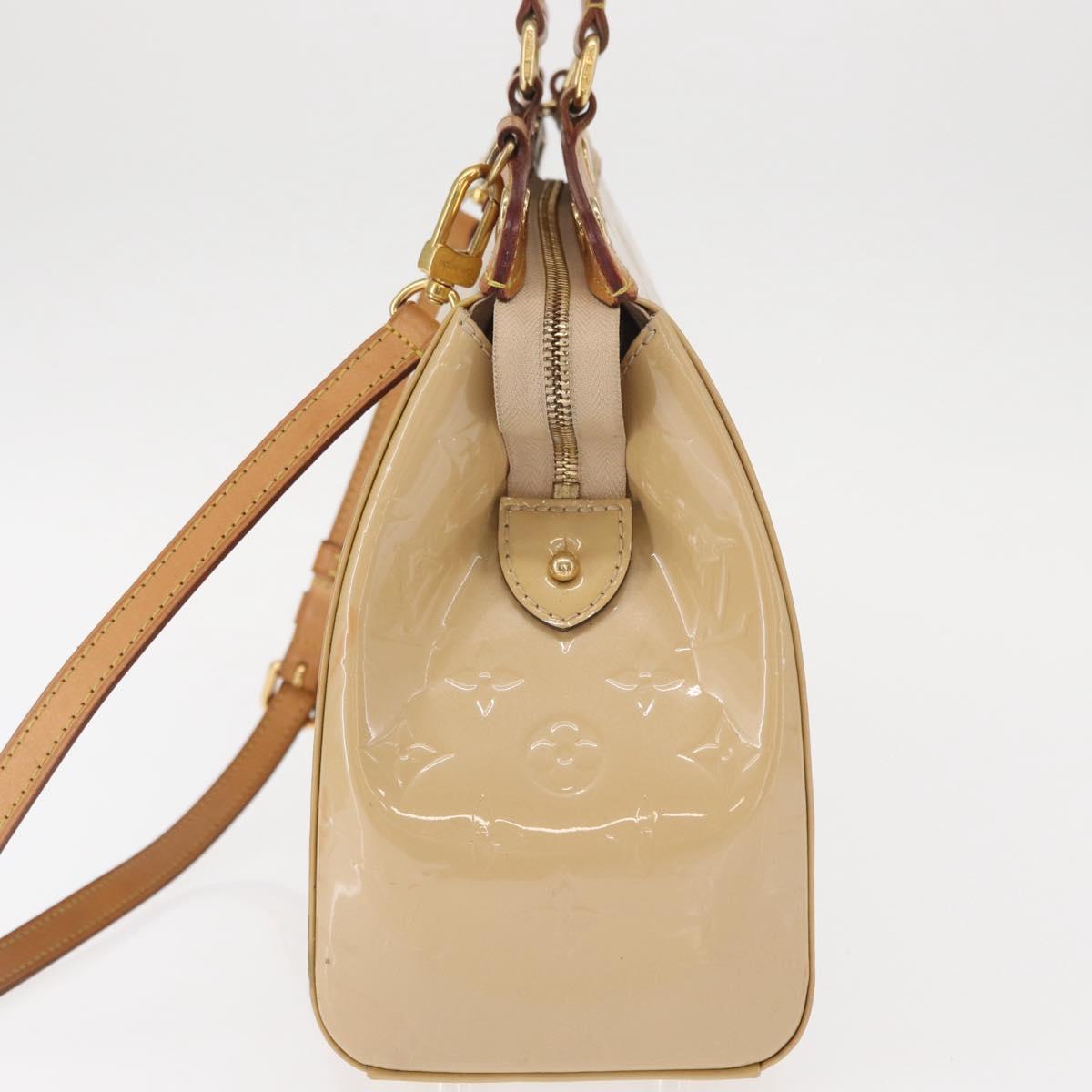 LOUIS VUITTON Vernis Blair MM Hand Bag 2way Rose Angelique M90068 LV Auth 159713