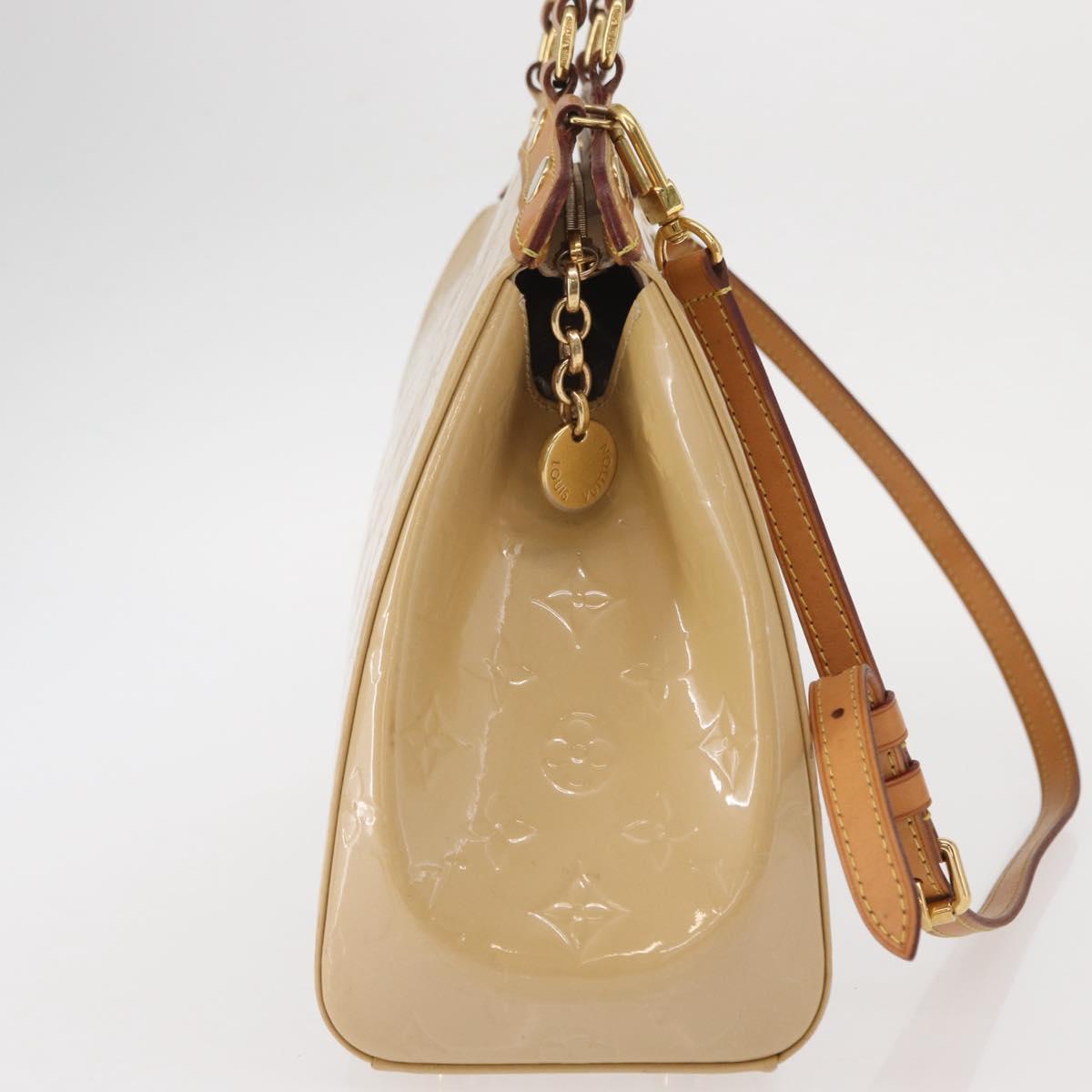 LOUIS VUITTON Vernis Blair MM Hand Bag 2way Rose Angelique M90068 LV Auth 159713