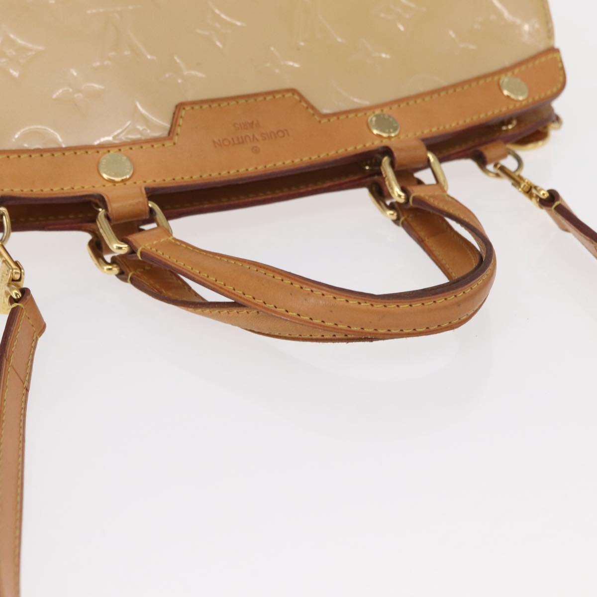 LOUIS VUITTON Vernis Blair MM Hand Bag 2way Rose Angelique M90068 LV Auth 159713