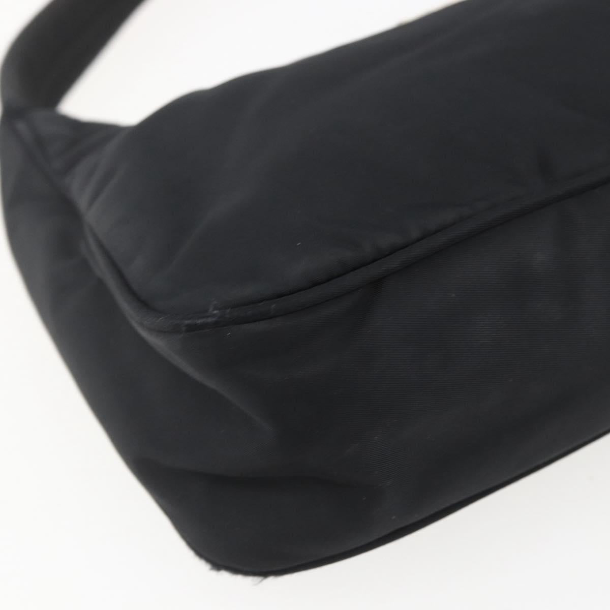 PRADA Hand Pouch Nylon Black Auth 159723