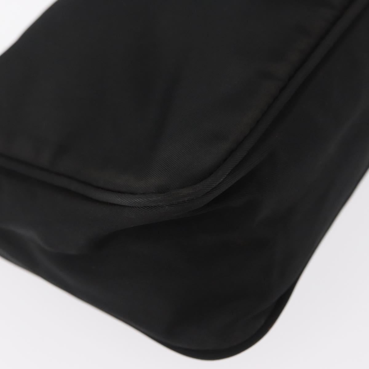 PRADA Hand Pouch Nylon Black Auth 159724