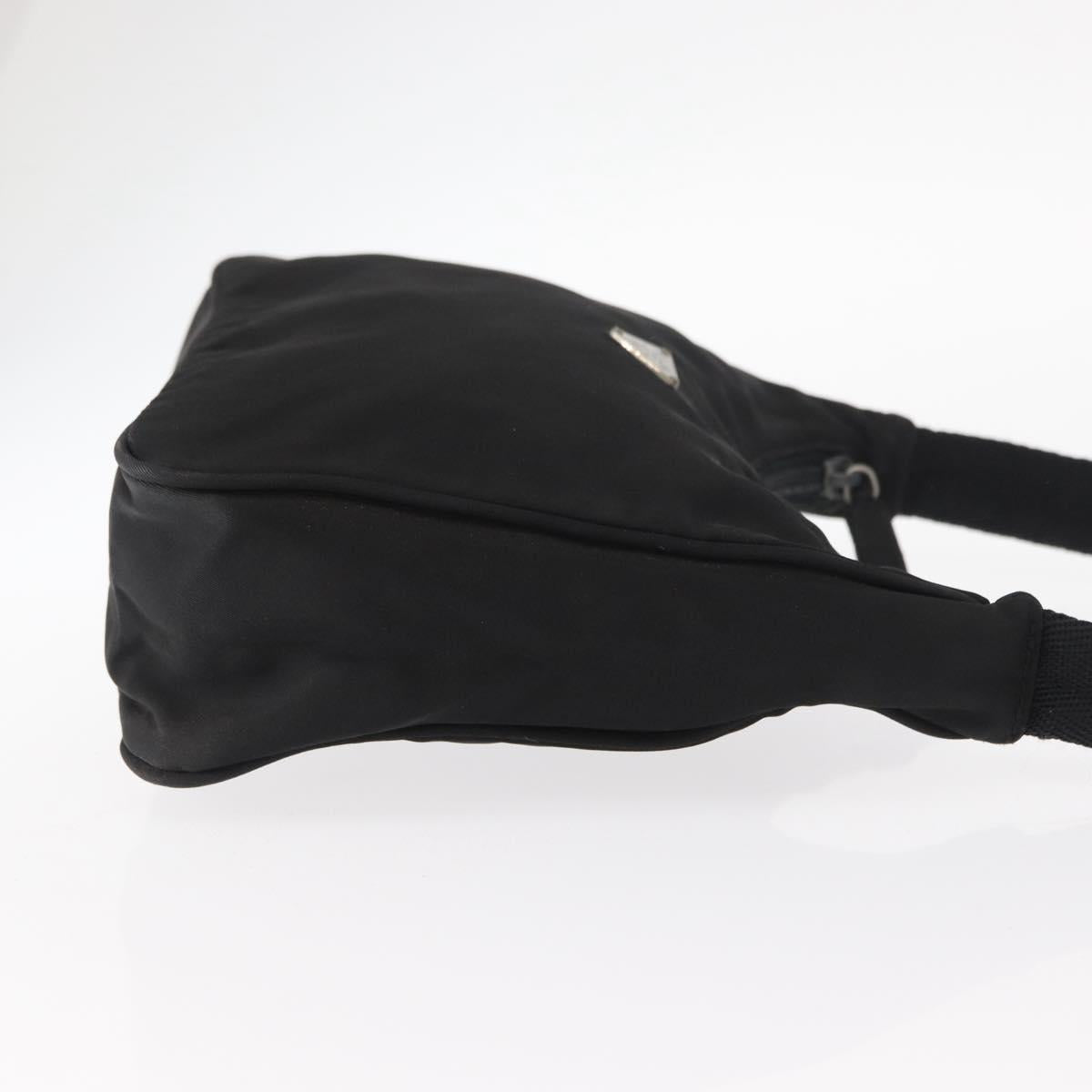 PRADA Hand Pouch Nylon Black Auth 159724