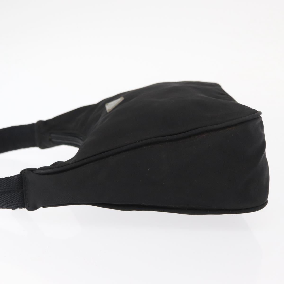 PRADA Hand Pouch Nylon Black Auth 159724