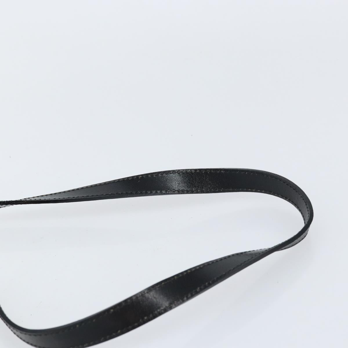 BALLY Hand Bag Leather 2way Black Gold Auth 159743