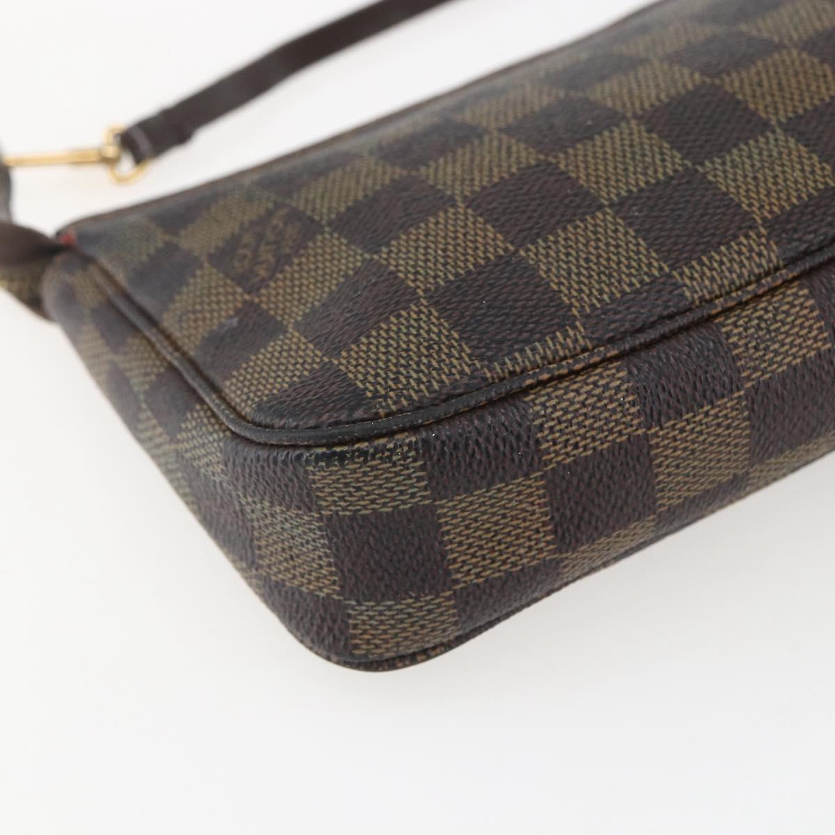 LOUIS VUITTON Damier Ebene Pochette Accessoires Pouch N41206 LV Auth 159769