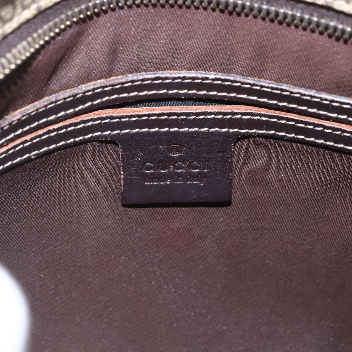 GUCCI GG Supreme Shoulder Bag PVC Beige Gold 201538 Auth 159774