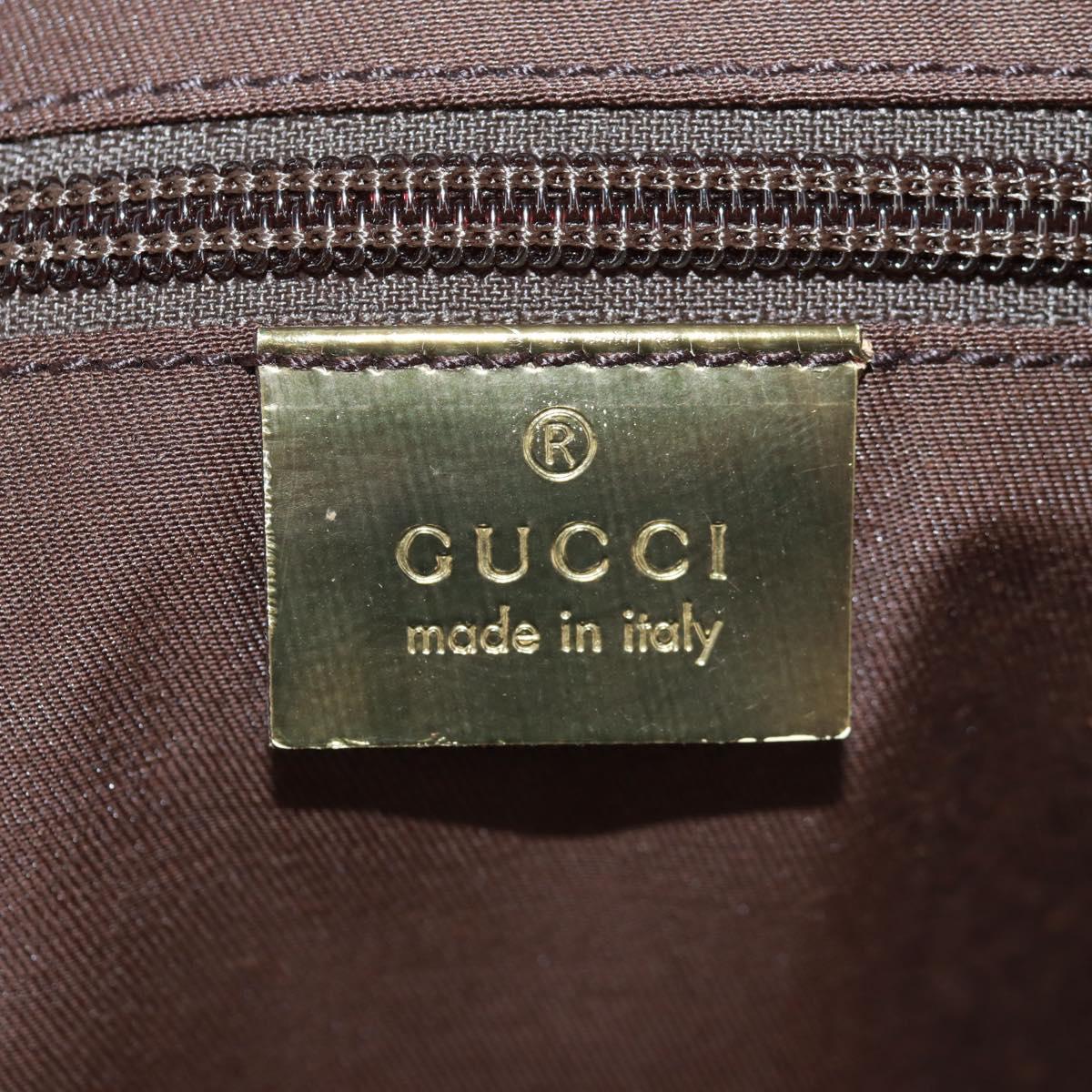 GUCCI GG Canvas Sherry Line Boston Bag Beige Gold pink 153240 Auth 159776