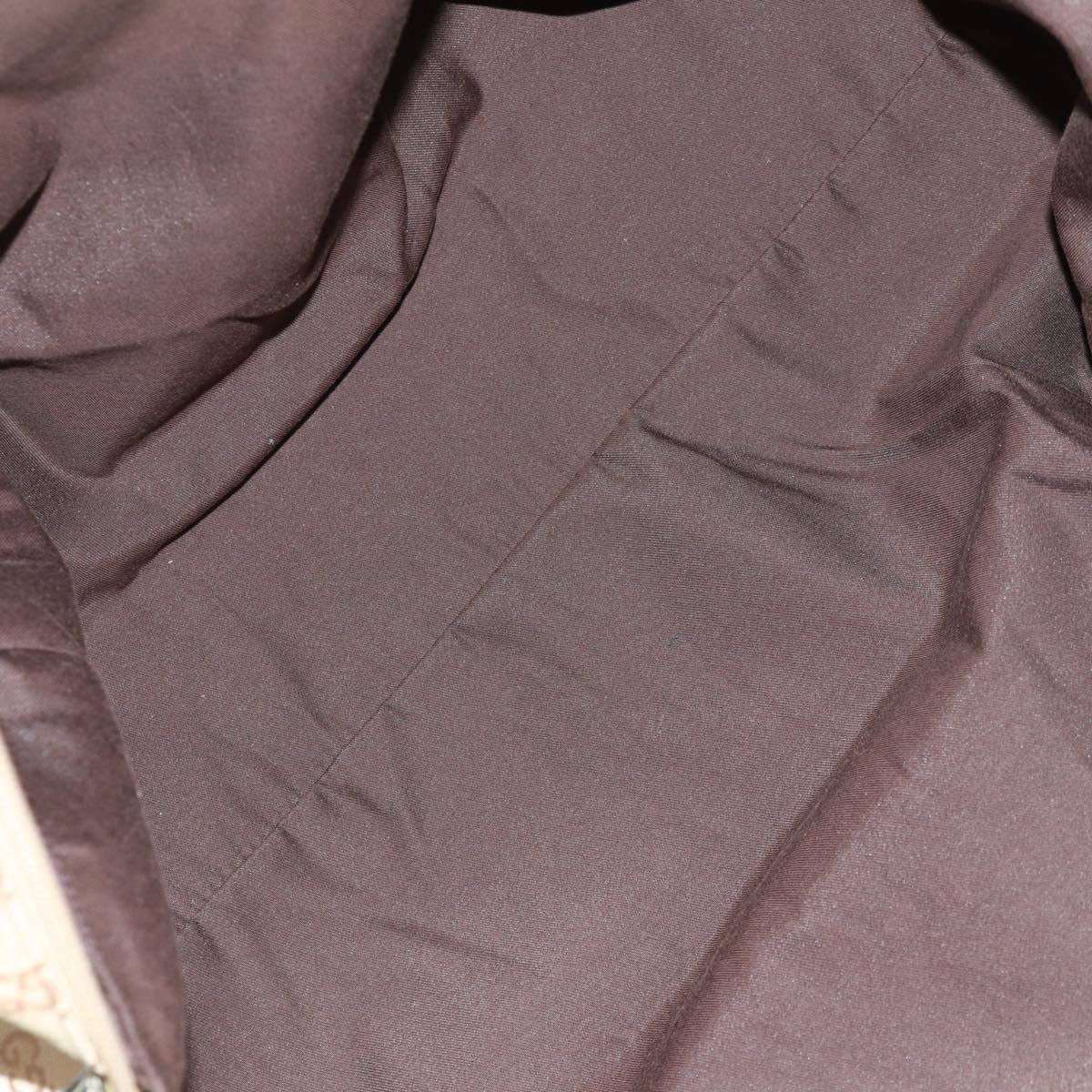 GUCCI GG Canvas Sherry Line Boston Bag Beige Gold pink 153240 Auth 159776