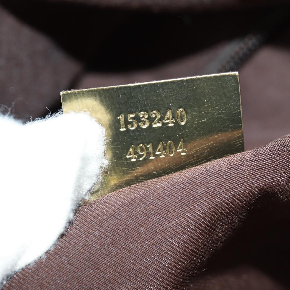 GUCCI GG Canvas Sherry Line Boston Bag Beige Gold pink 153240 Auth 159776