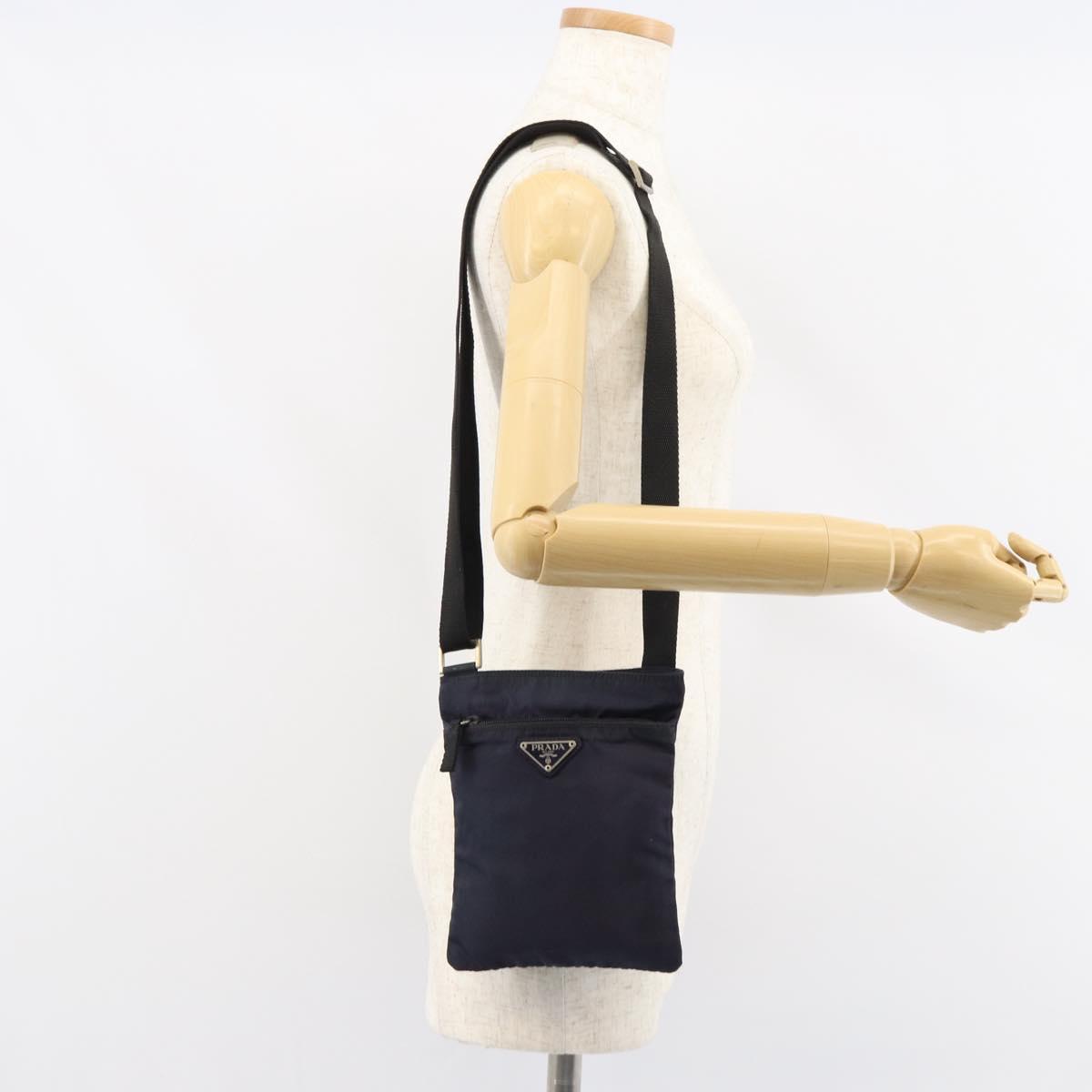 PRADA Shoulder Bag Nylon Purple Auth 159783
