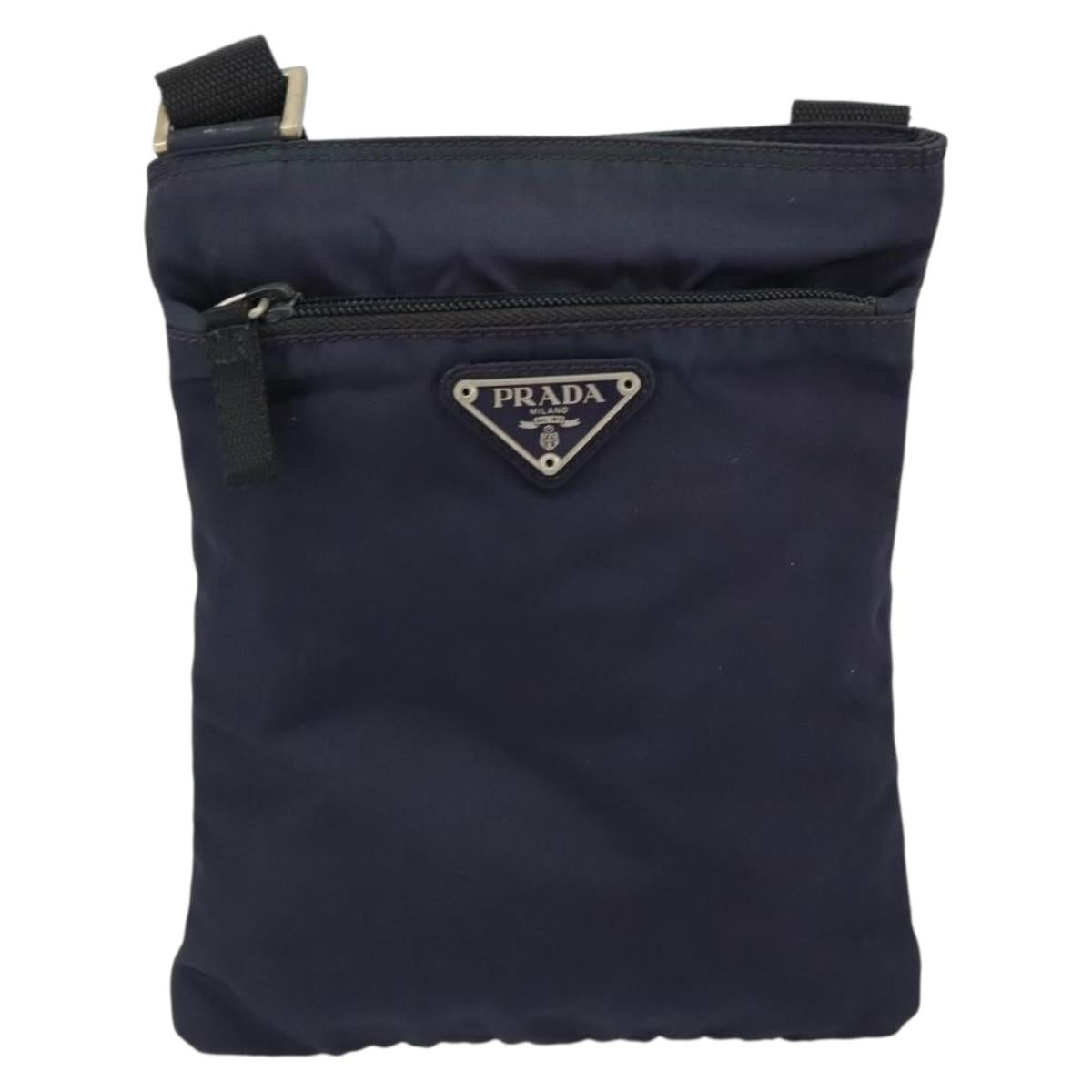 PRADA Shoulder Bag Nylon Purple Auth 159783