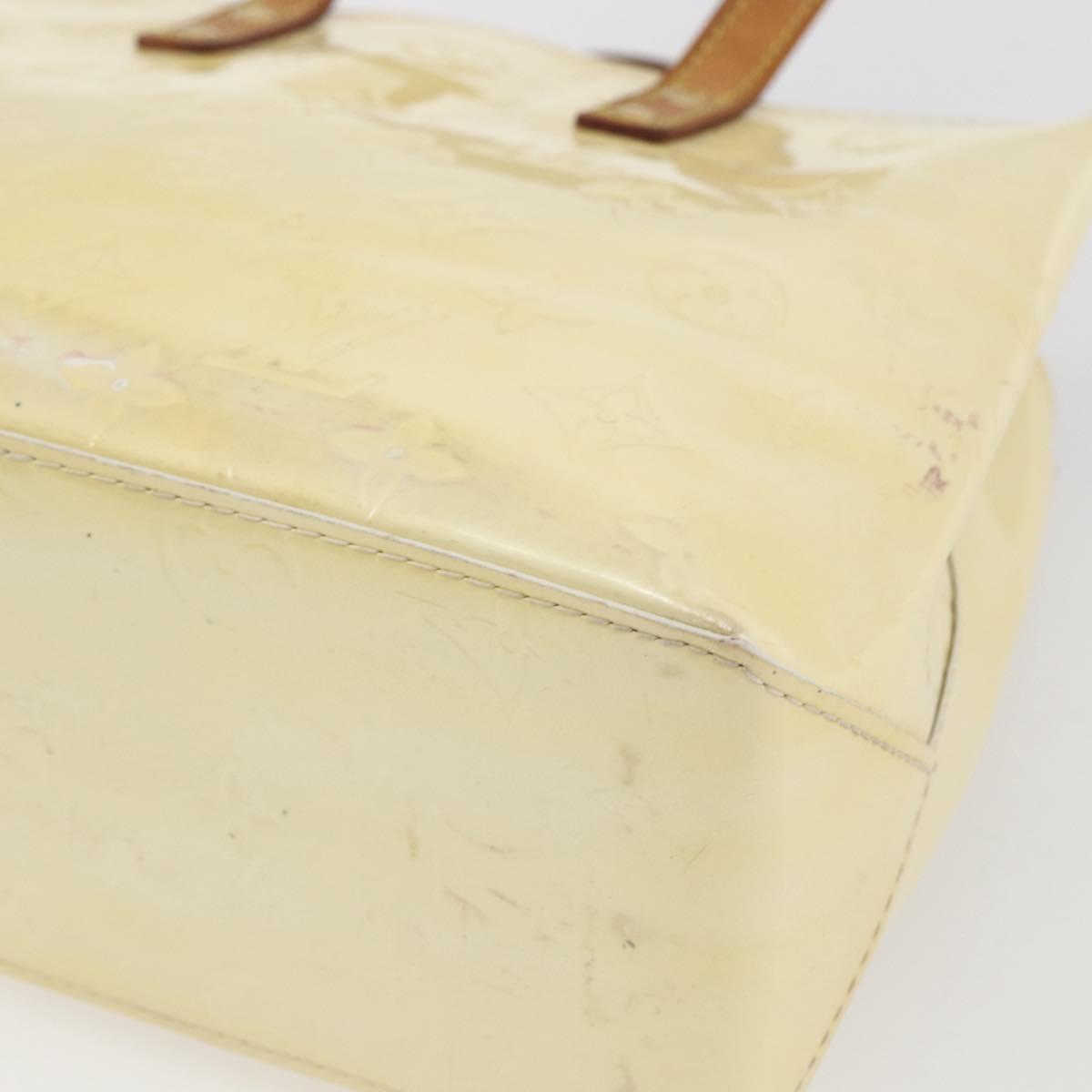LOUIS VUITTON Monogram Vernis Reade PM Hand Bag Perle M91336 LV Auth 159820