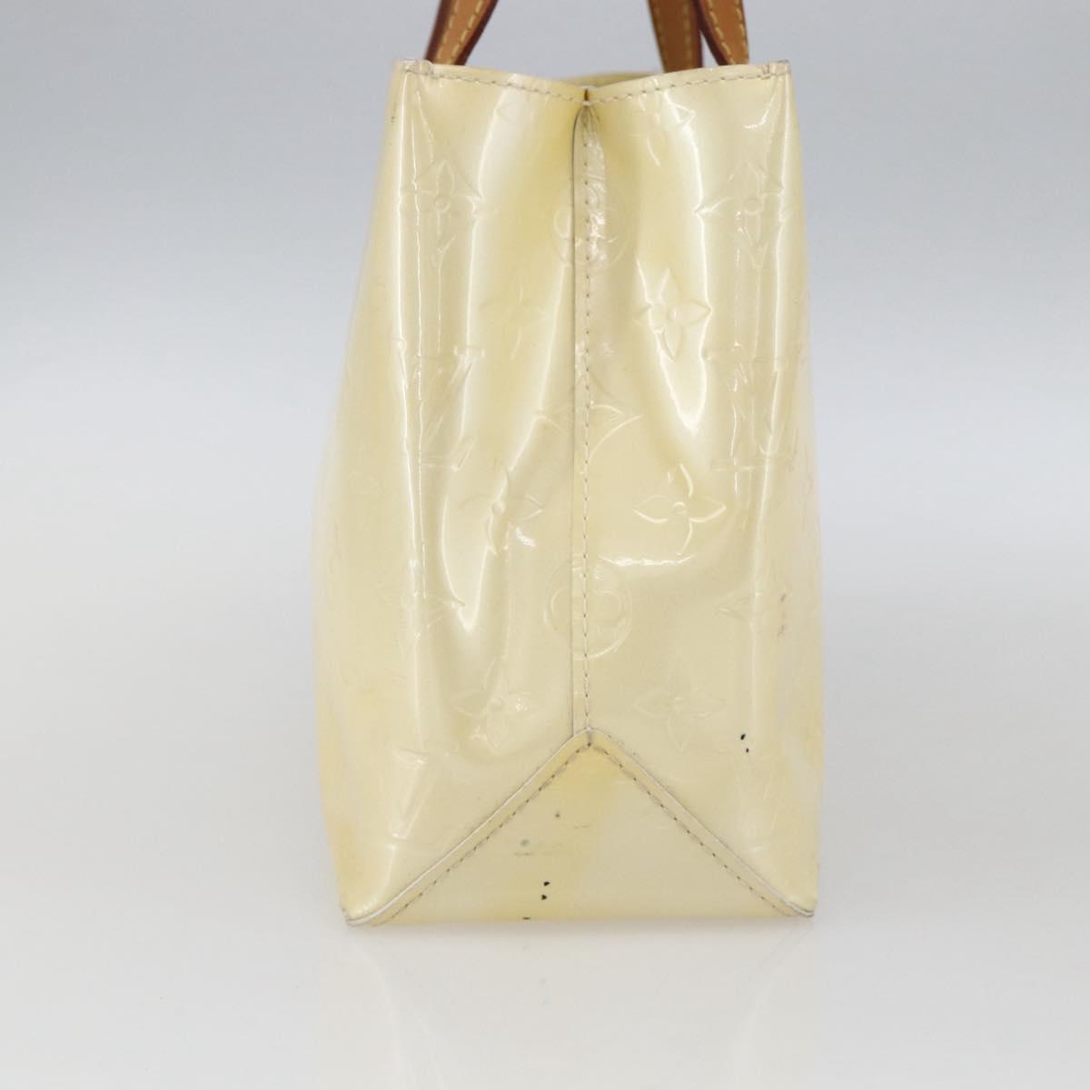 LOUIS VUITTON Monogram Vernis Reade PM Hand Bag Perle M91336 LV Auth 159820