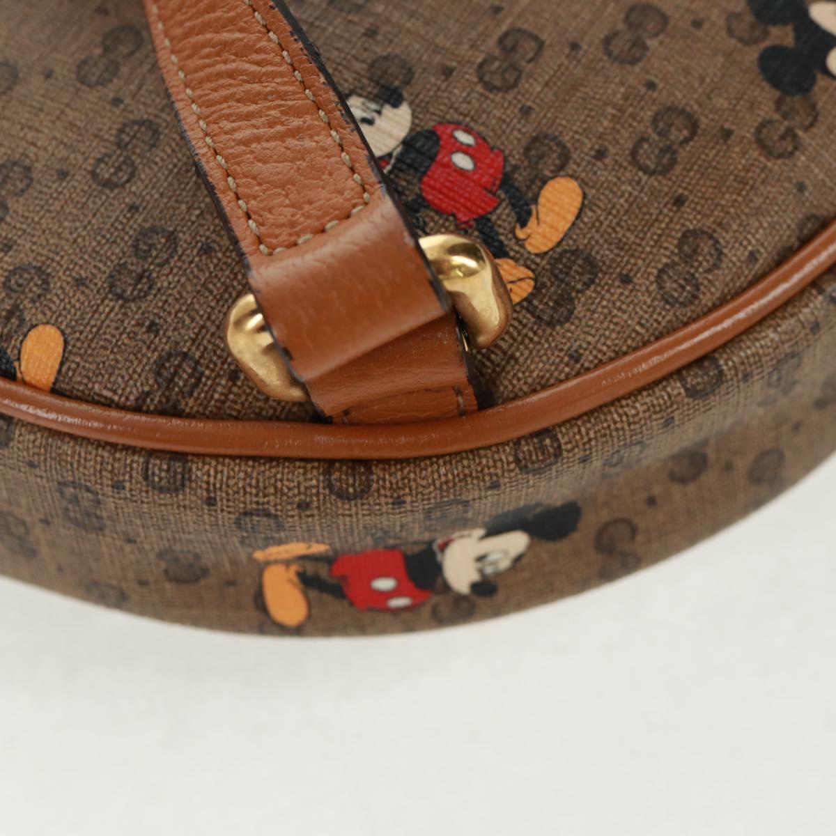 GUCCI Micro GG Supreme Disney Backpack PVC Beige Gold 603730 Auth 159823M