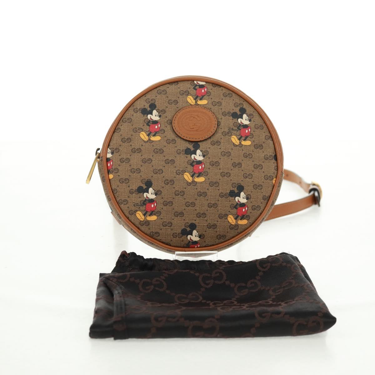 GUCCI Micro GG Supreme Disney Backpack PVC Beige Gold 603730 Auth 159823M