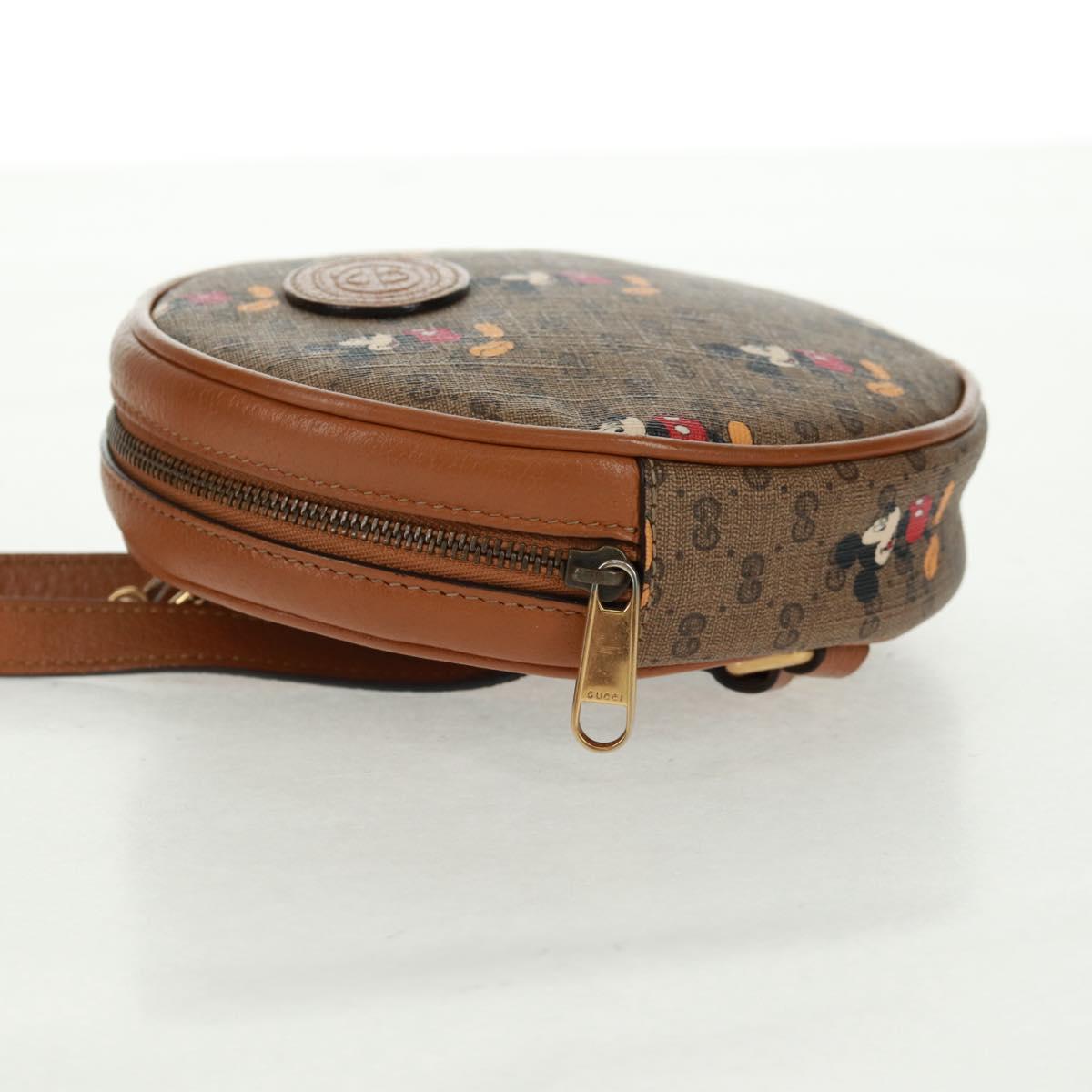 GUCCI Micro GG Supreme Disney Backpack PVC Beige Gold 603730 Auth 159823M