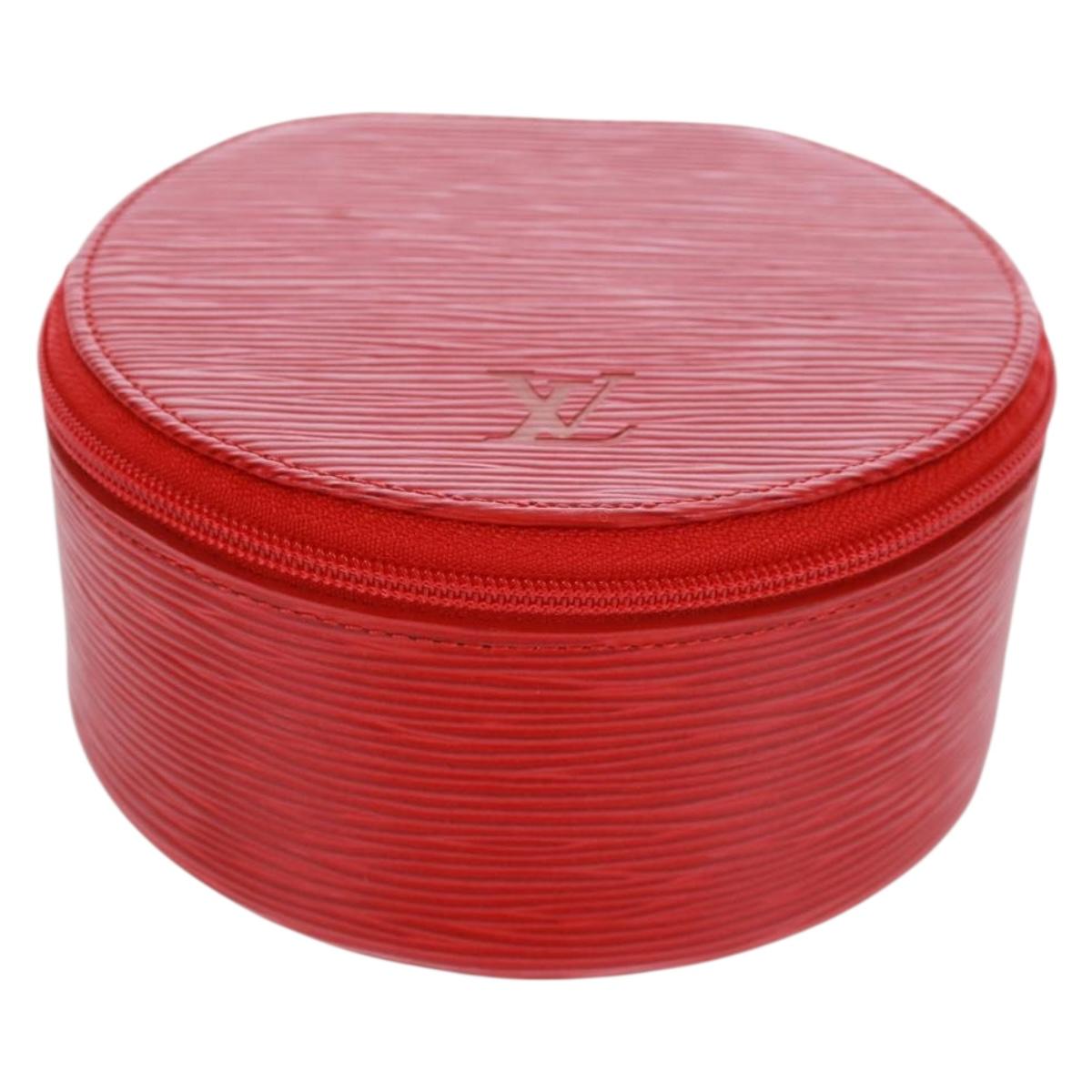 LOUIS VUITTON Epi Ecrin Bijoux 12 Jewelry Box Red M48207 LV Auth 159825V