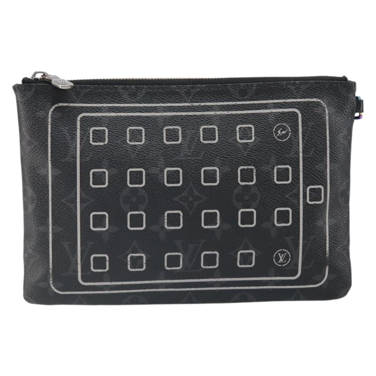 LOUIS VUITTON Monogram Eclipse Fragment iPhone Case M64449 LV Auth 159835