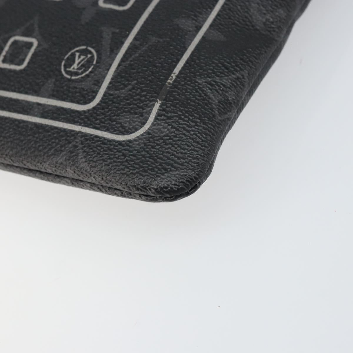 LOUIS VUITTON Monogram Eclipse Fragment iPhone Case M64449 LV Auth 159835