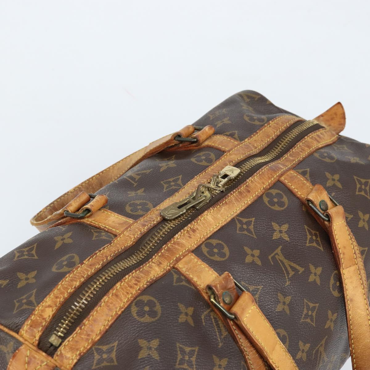 LOUIS VUITTON Monogram Sac Souple 45 Boston Bag M41624 LV Auth 159840
