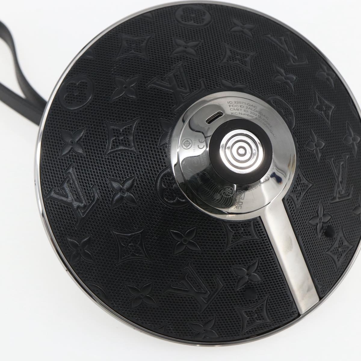 LOUIS VUITTON Monogram Horizon Light Up Speaker Black QAC000 LV Auth 159853SAM