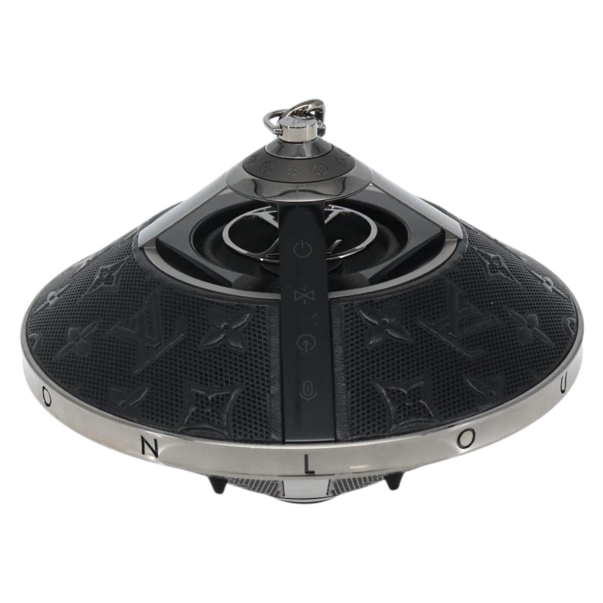 LOUIS VUITTON Monogram Horizon Light Up Speaker Black QAC000 LV Auth 159853SAM