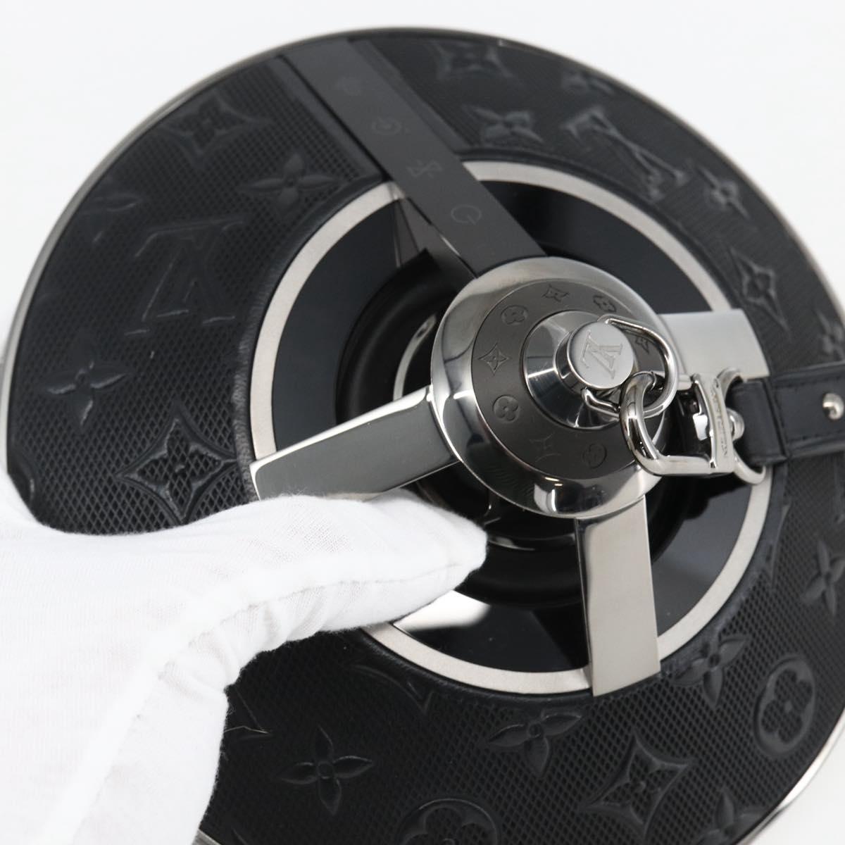 LOUIS VUITTON Monogram Horizon Light Up Speaker Black QAC000 LV Auth 159853SAM
